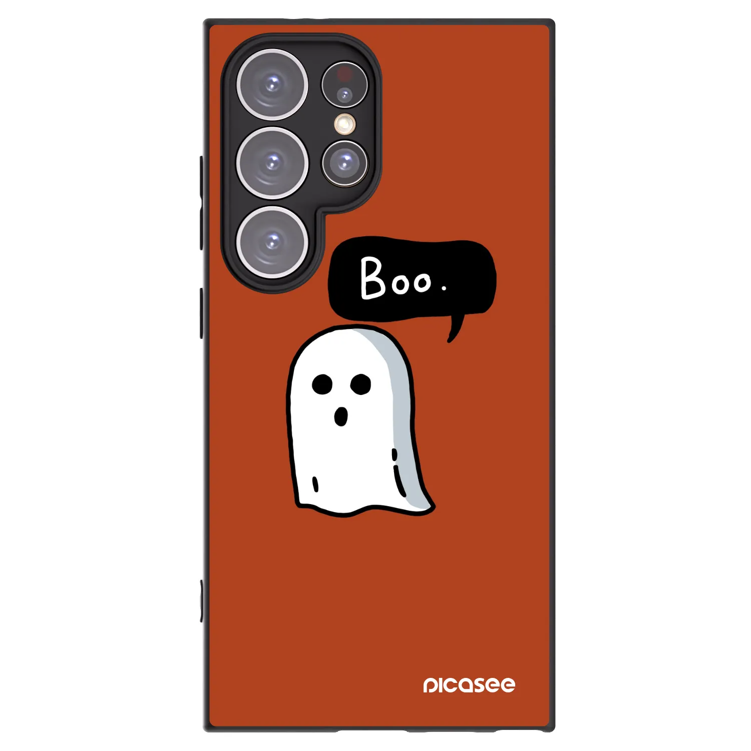 Picasee silikonowe czarne etui na Samsung Galaxy S24 Ultra S928B 5G - Boo