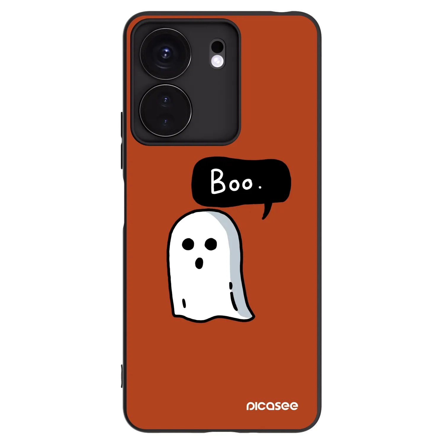 Picasee silikonowe czarne etui na Xiaomi Redmi 13C 4G - Boo