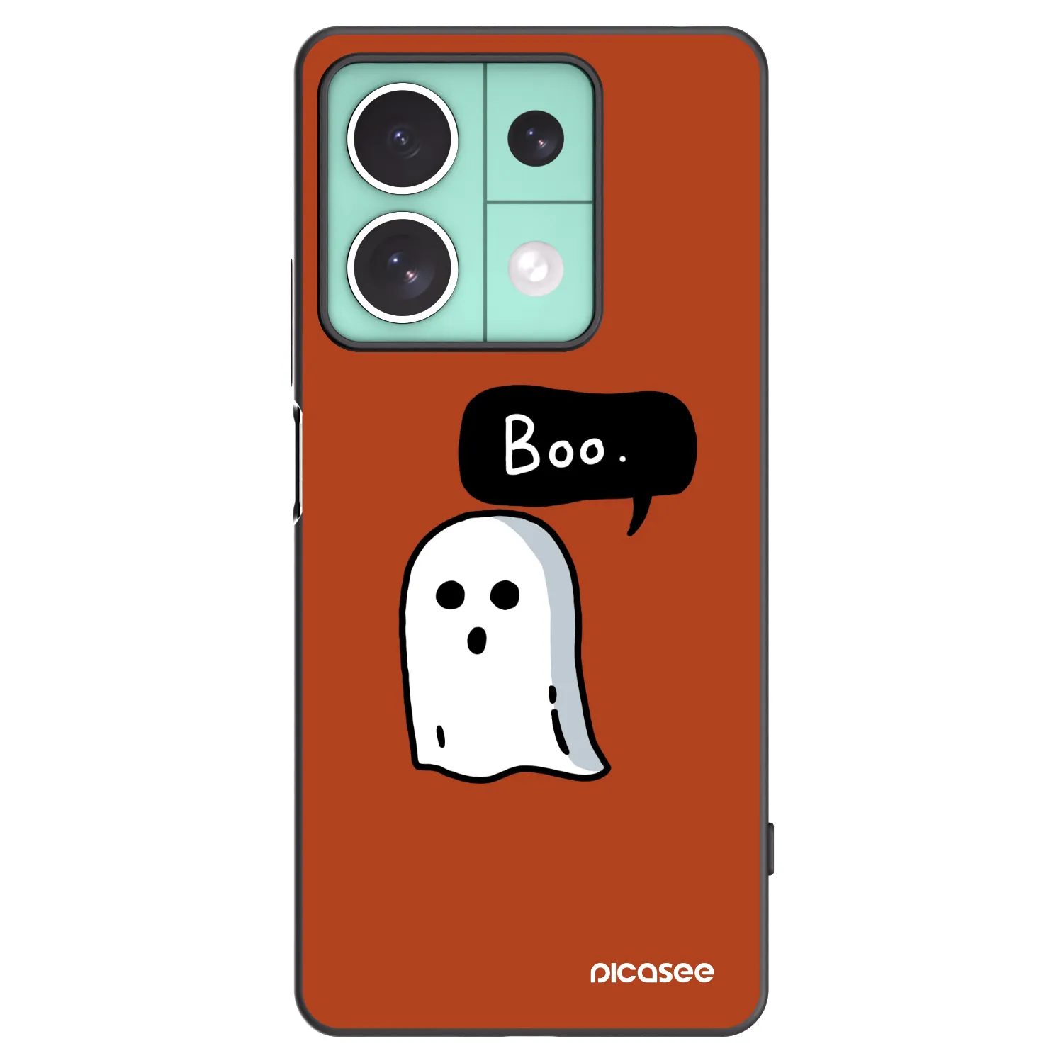 Picasee silikonowe czarne etui na Xiaomi Redmi Note 13 5G - Boo