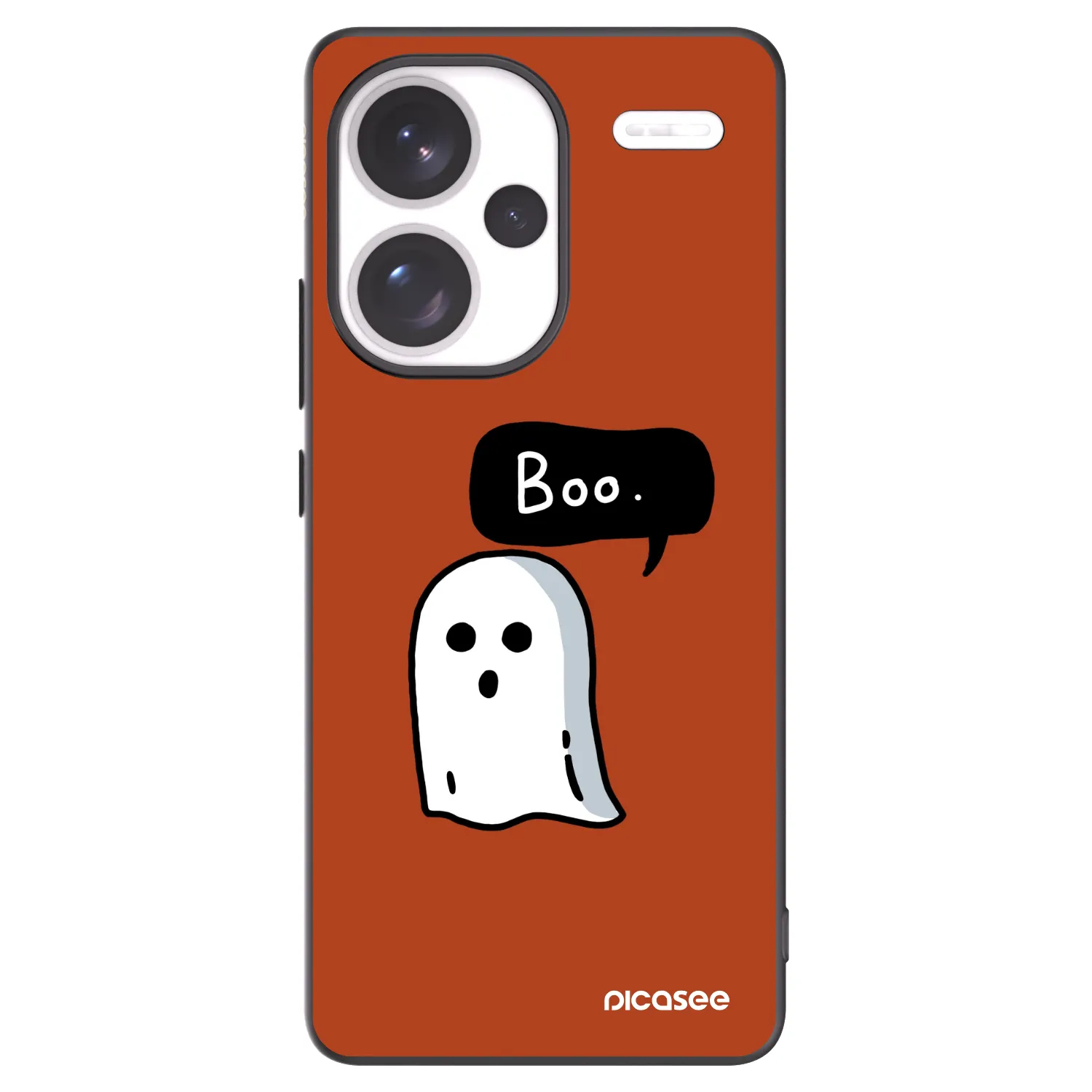 Picasee silikonowe czarne etui na Xiaomi Redmi Note 13 Pro+ 5G - Boo