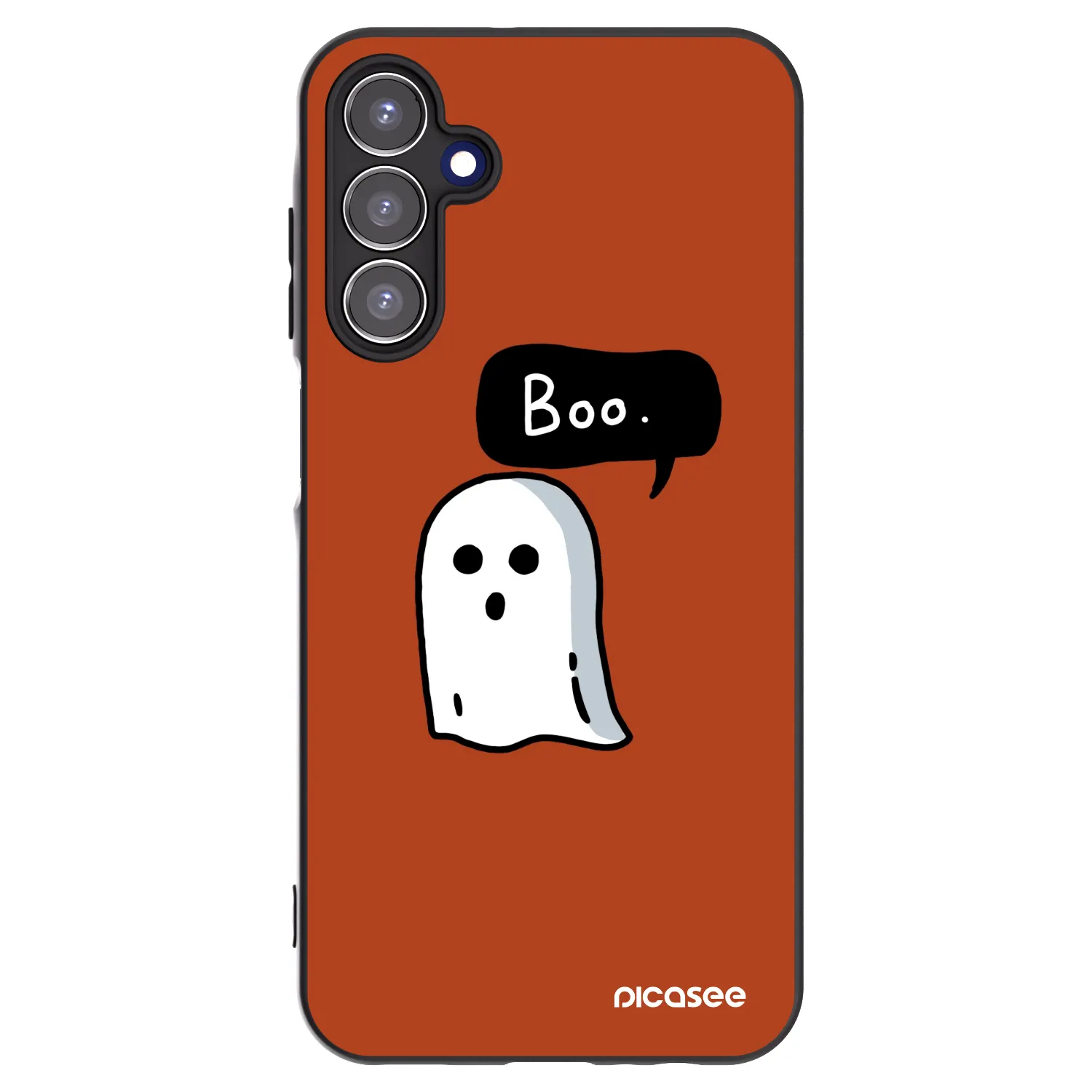 Picasee silikonowe czarne etui na Samsung Galaxy A15 A156B 5G - Boo