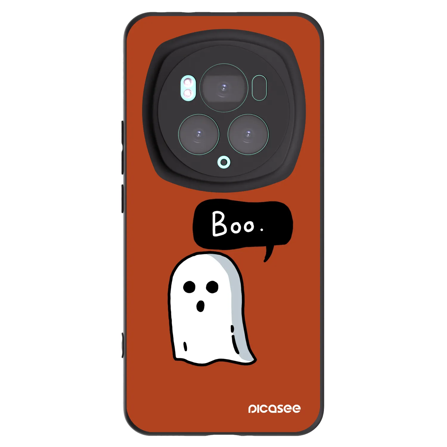 Picasee silikonowe czarne etui na Honor Magic6 Pro - Boo