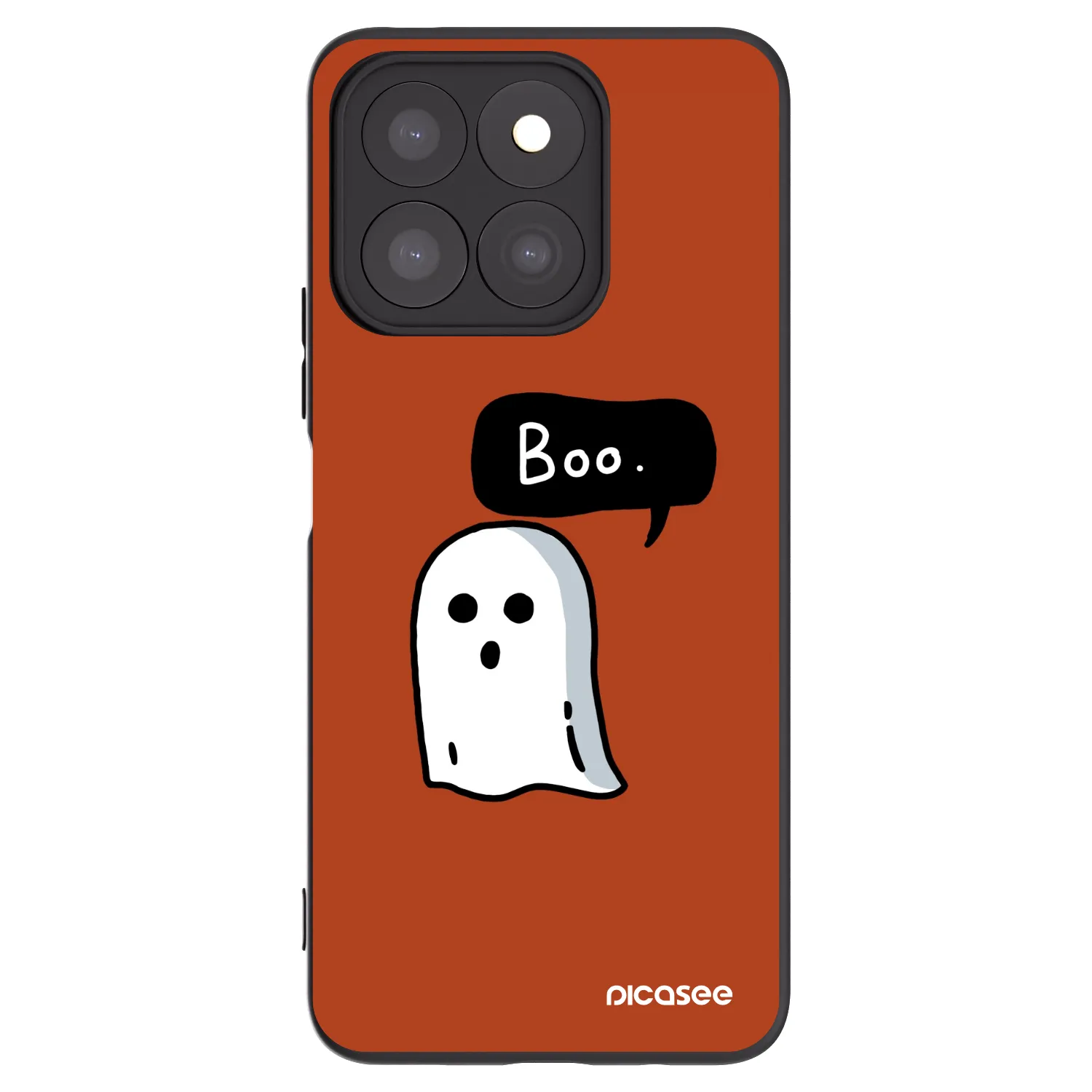 Picasee silikonowe czarne etui na Honor X8b - Boo