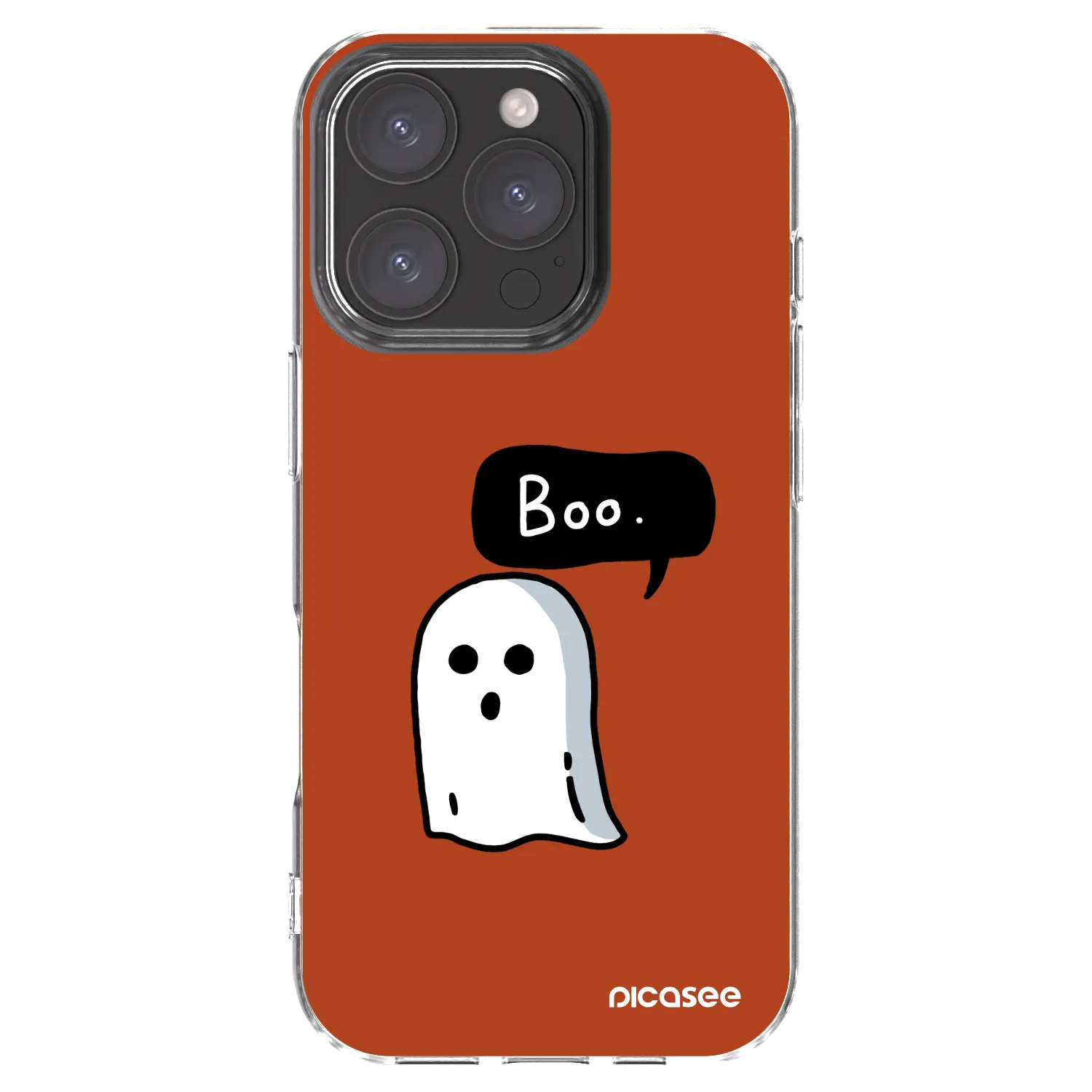 Picasee silikonowe przeźroczyste etui na Apple iPhone 16 Pro - Boo