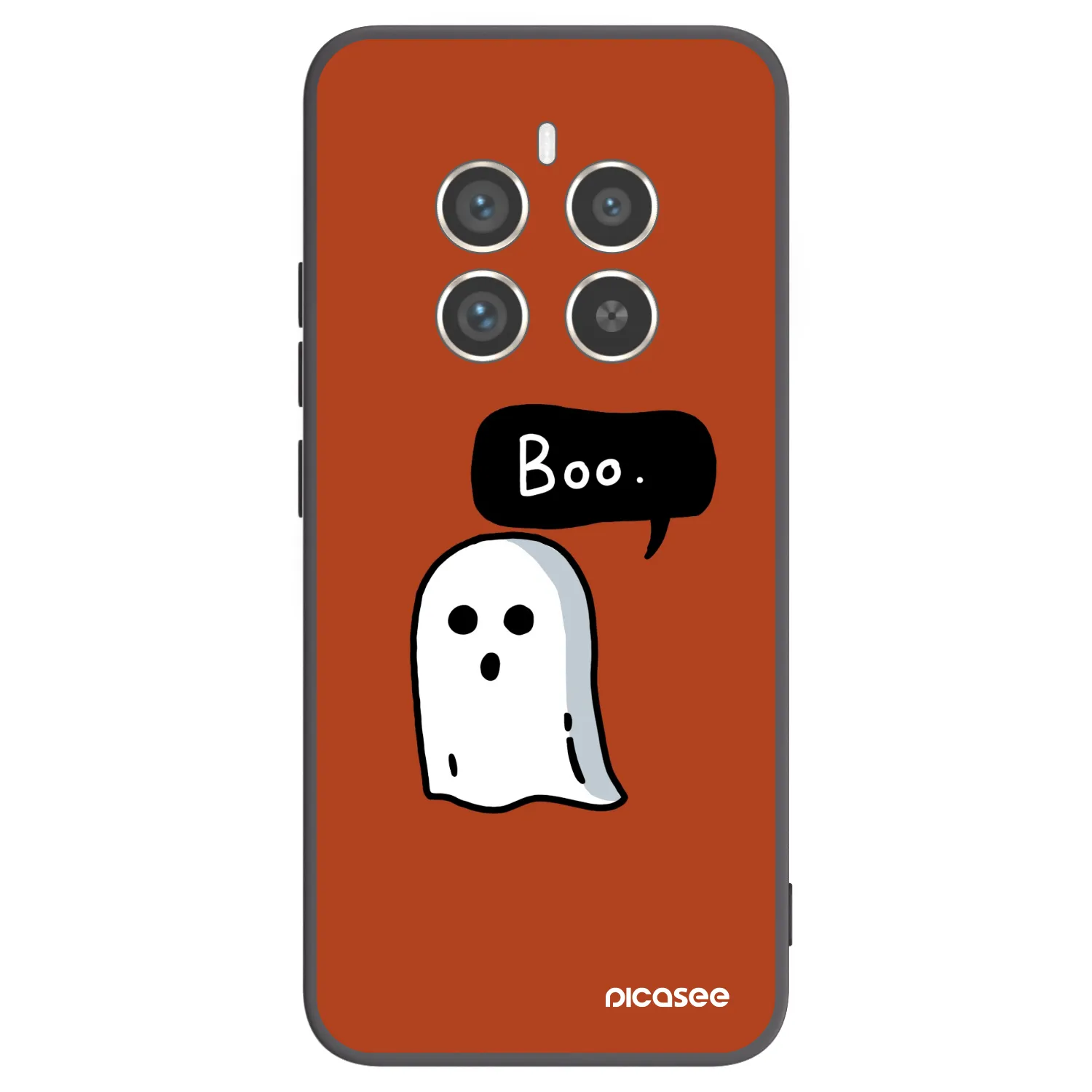 Picasee silikonowe czarne etui na Realme 12 Pro 5G - Boo