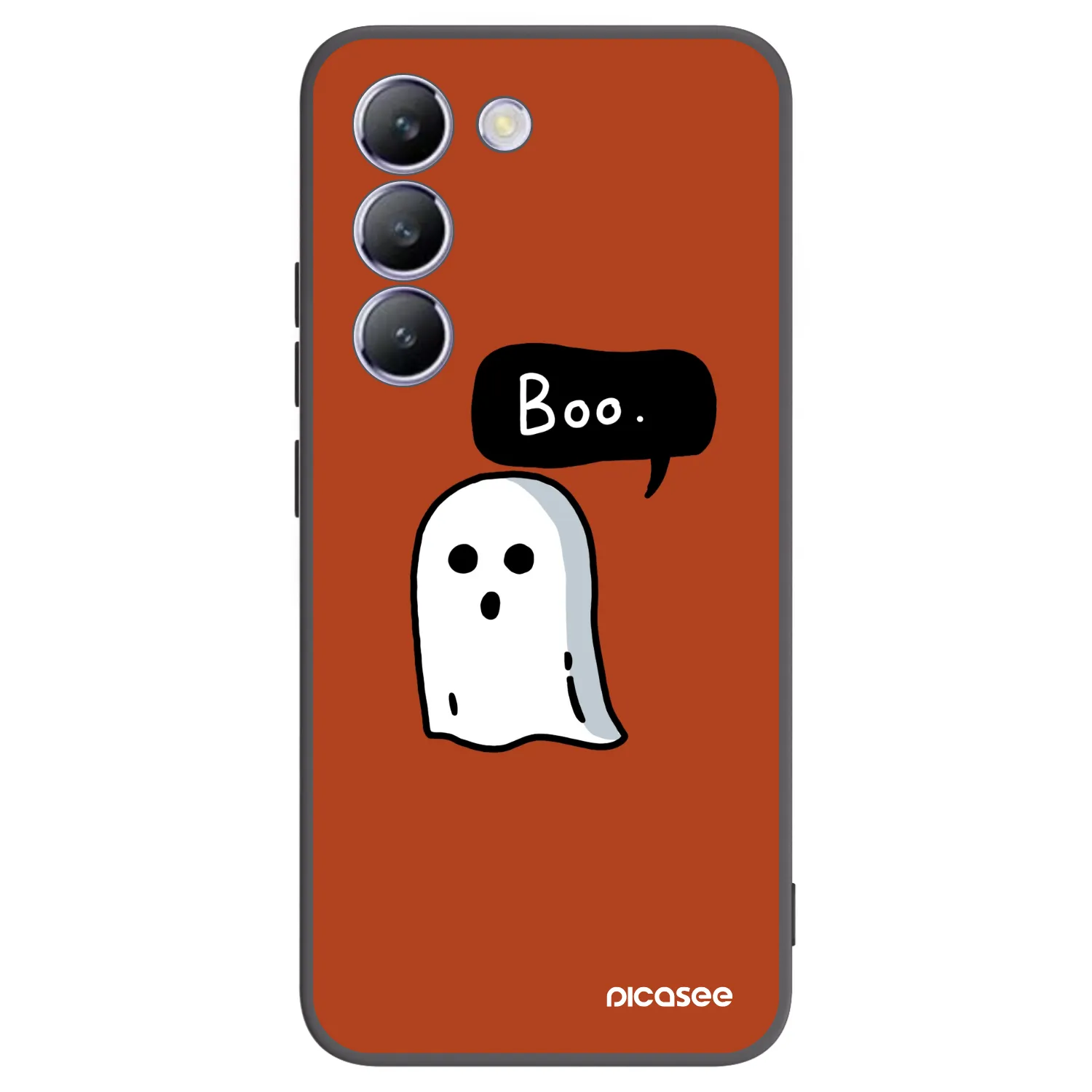 Picasee silikonowe czarne etui na Vivo V40 SE 5G - Boo