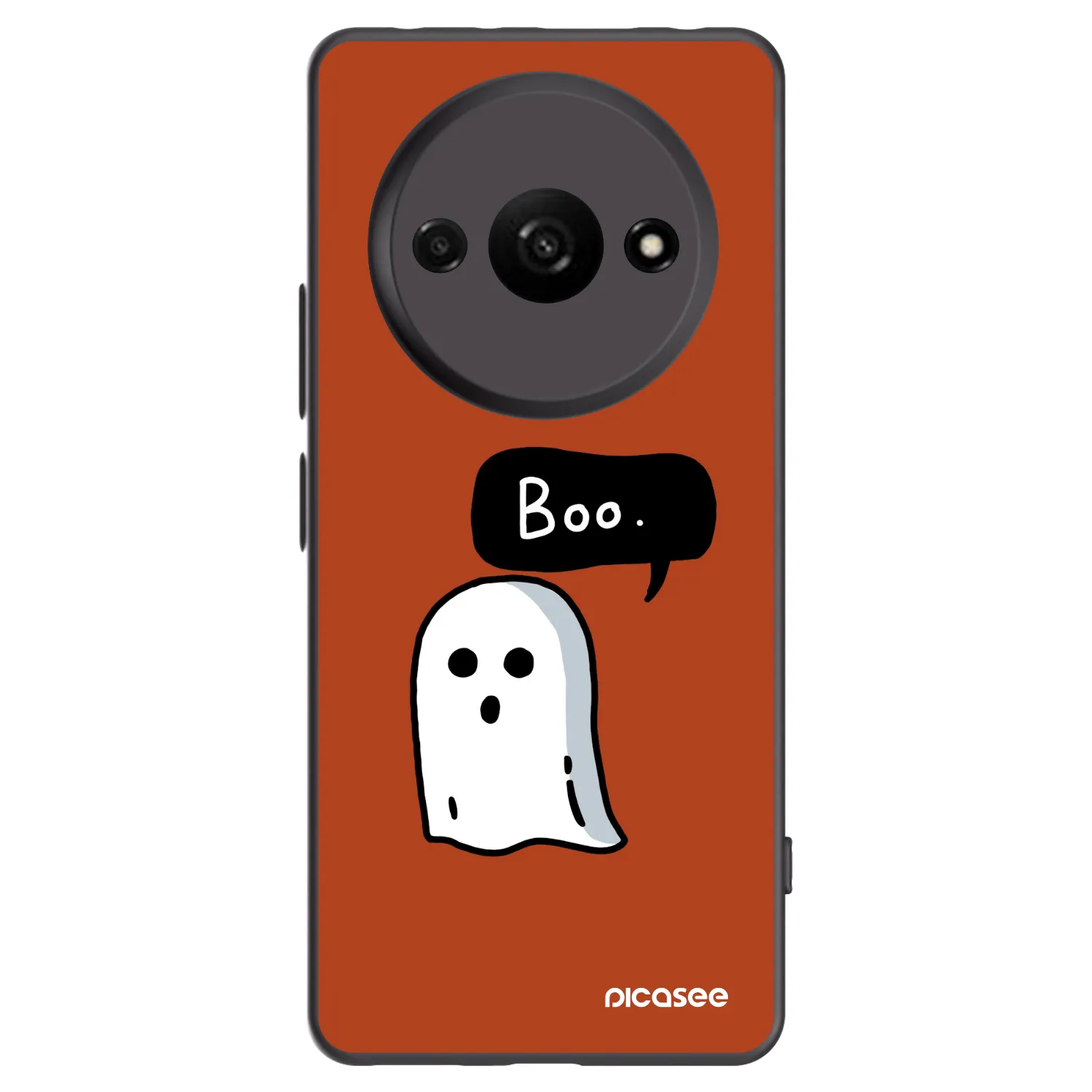 Picasee silikonowe czarne etui na Xiaomi Redmi A3 - Boo