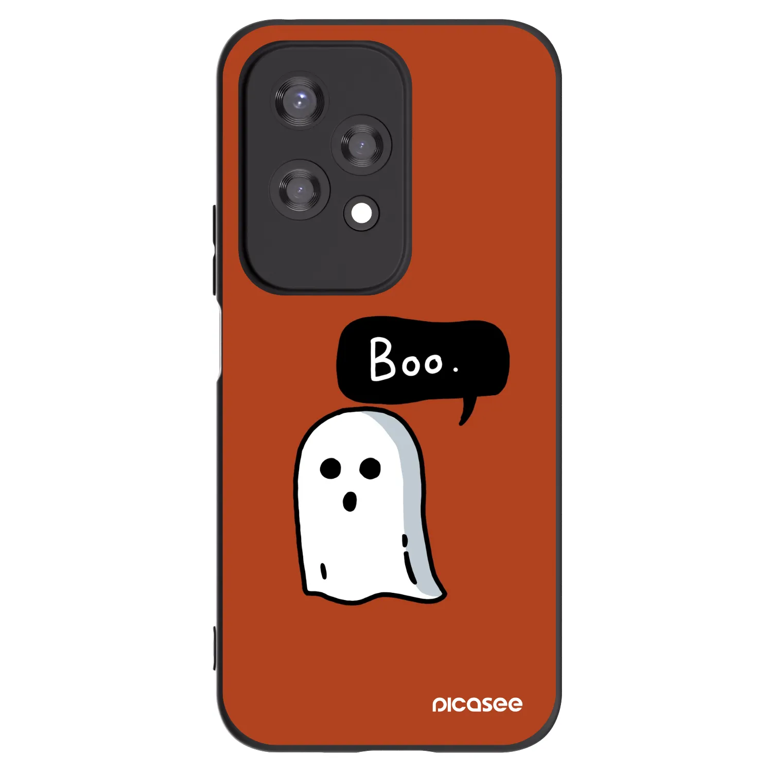Picasee silikonowe czarne etui na Honor 200 Lite - Boo