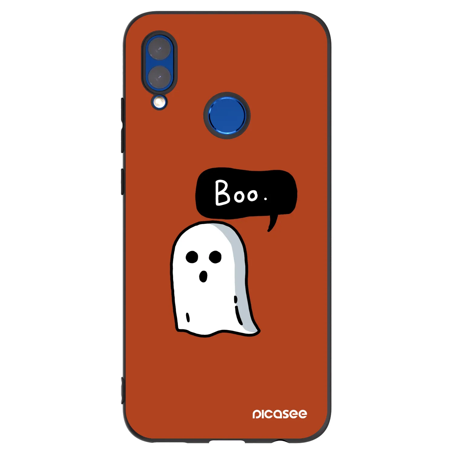 Picasee silikonowe czarne etui na Huawei P Smart 2019 - Boo