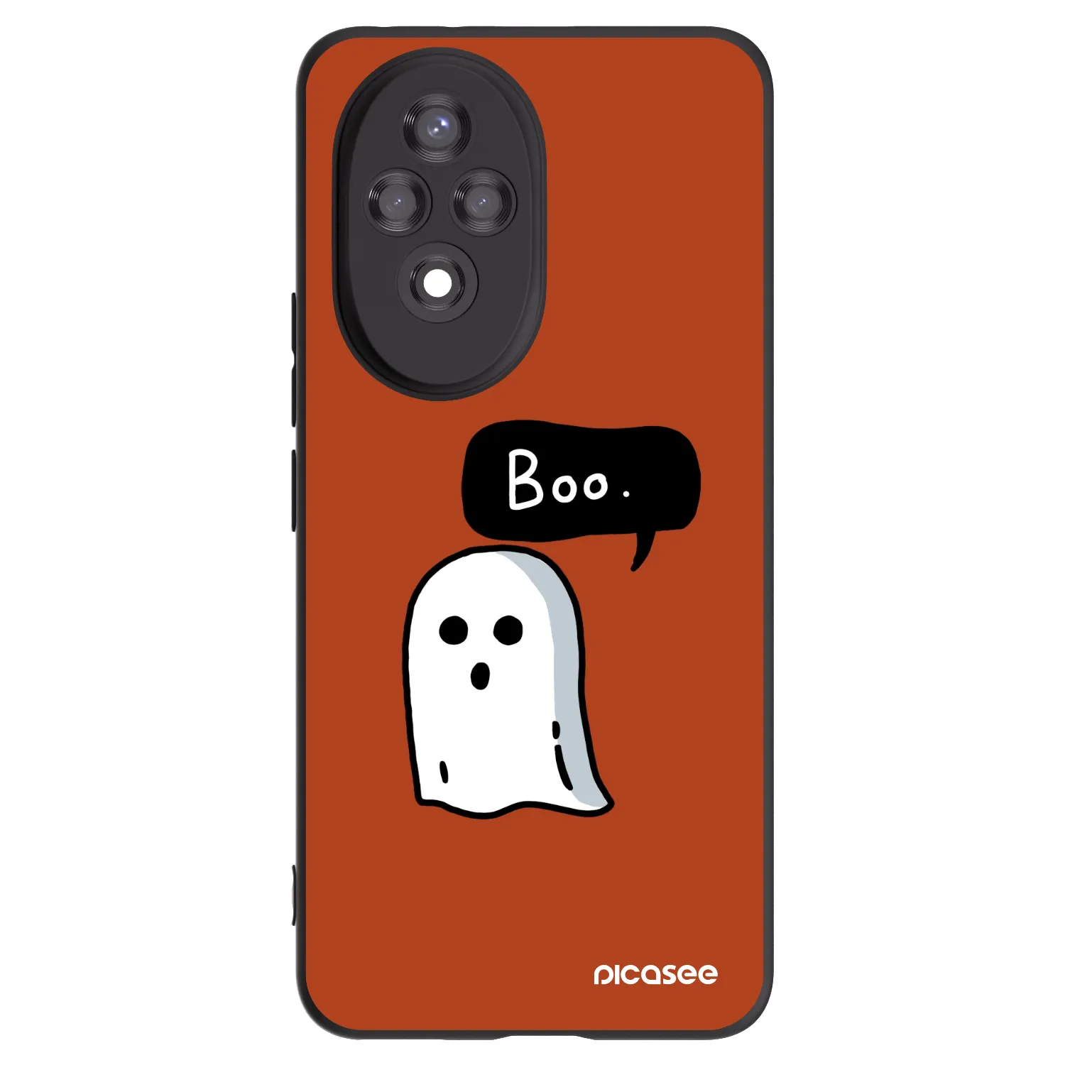 Picasee silikonowe czarne etui na Honor 200 Pro 5G - Boo