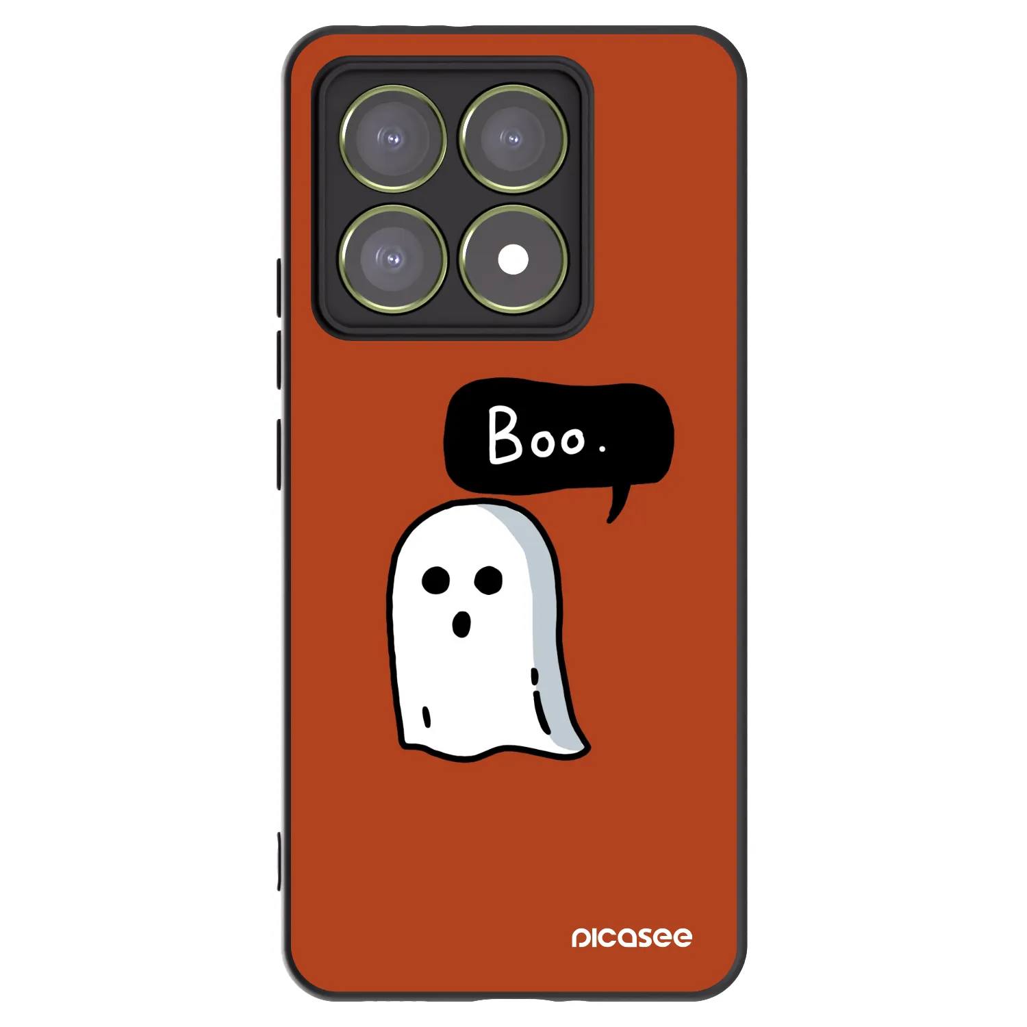 Picasee silikonowe czarne etui na Xiaomi 14T - Boo