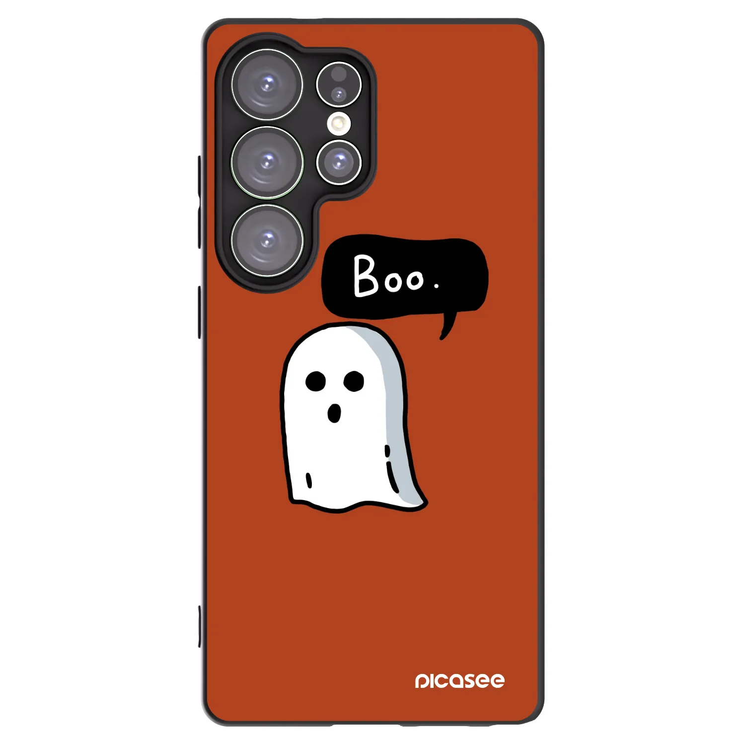 Picasee silikonowe czarne etui na Samsung Galaxy S25 Ultra 5G - Boo