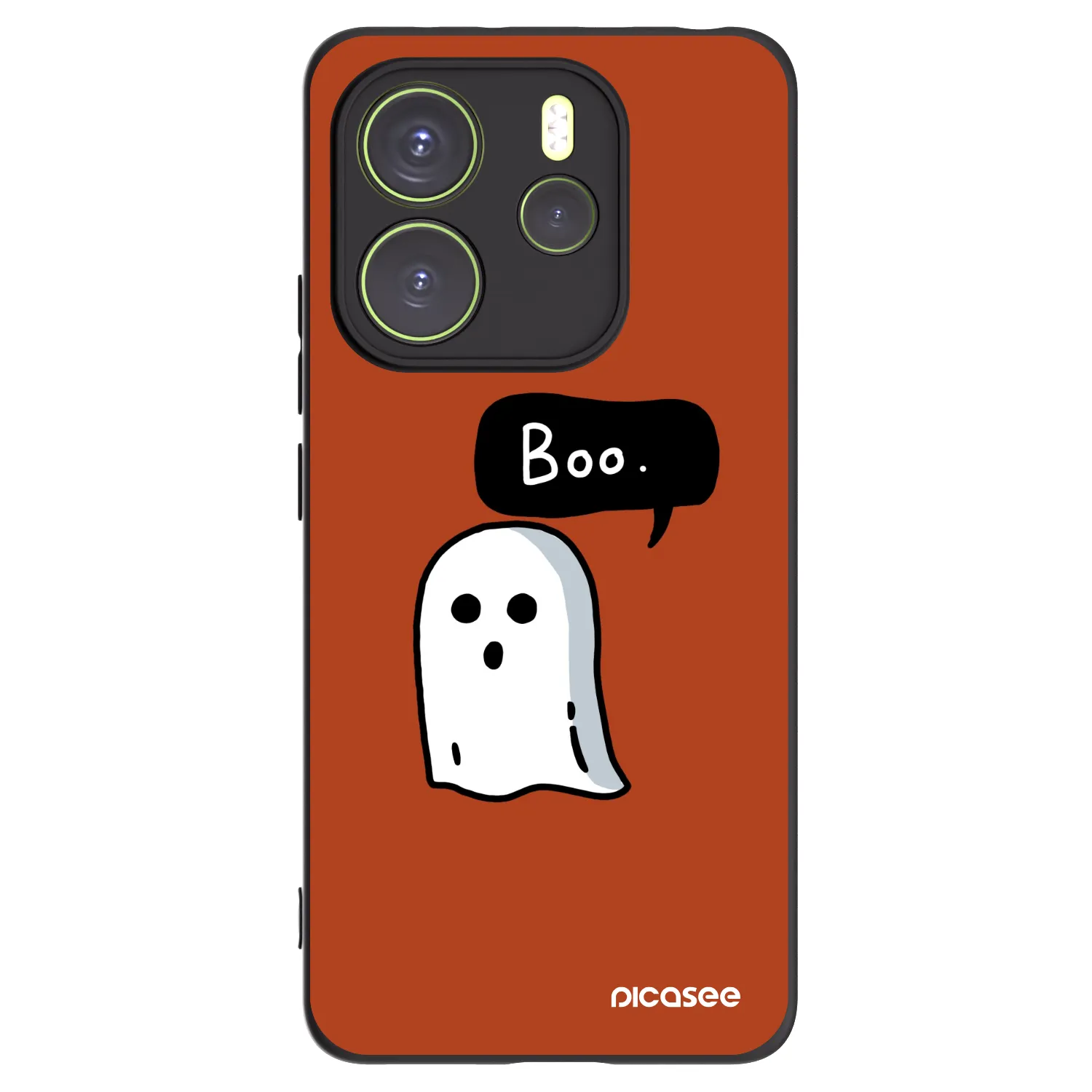 Picasee silikonowe czarne etui na Xiaomi Redmi Note 14 4G - Boo