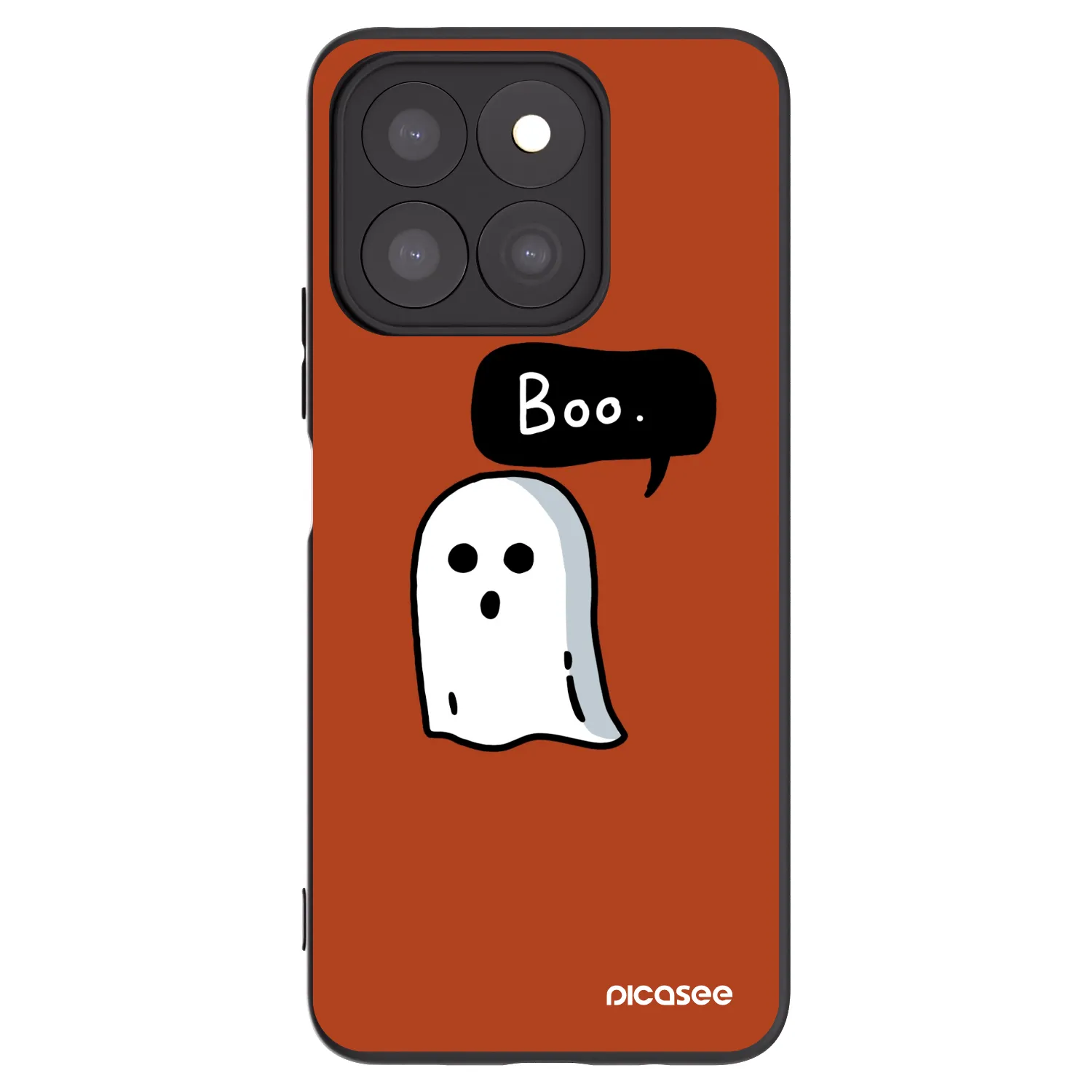 Picasee silikonowe czarne etui na Honor X8c - Boo