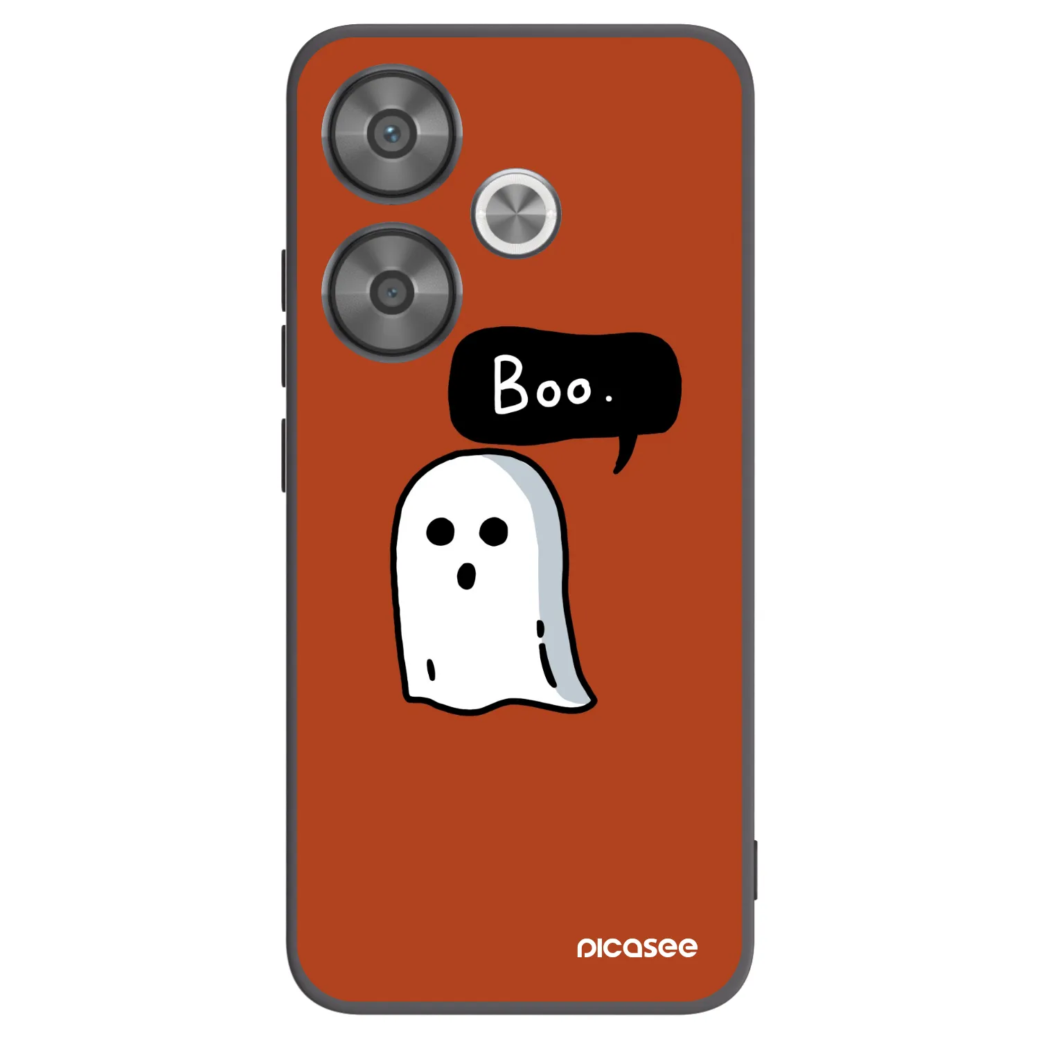 Picasee silikonowe czarne etui na Xiaomi Poco F6 - Boo