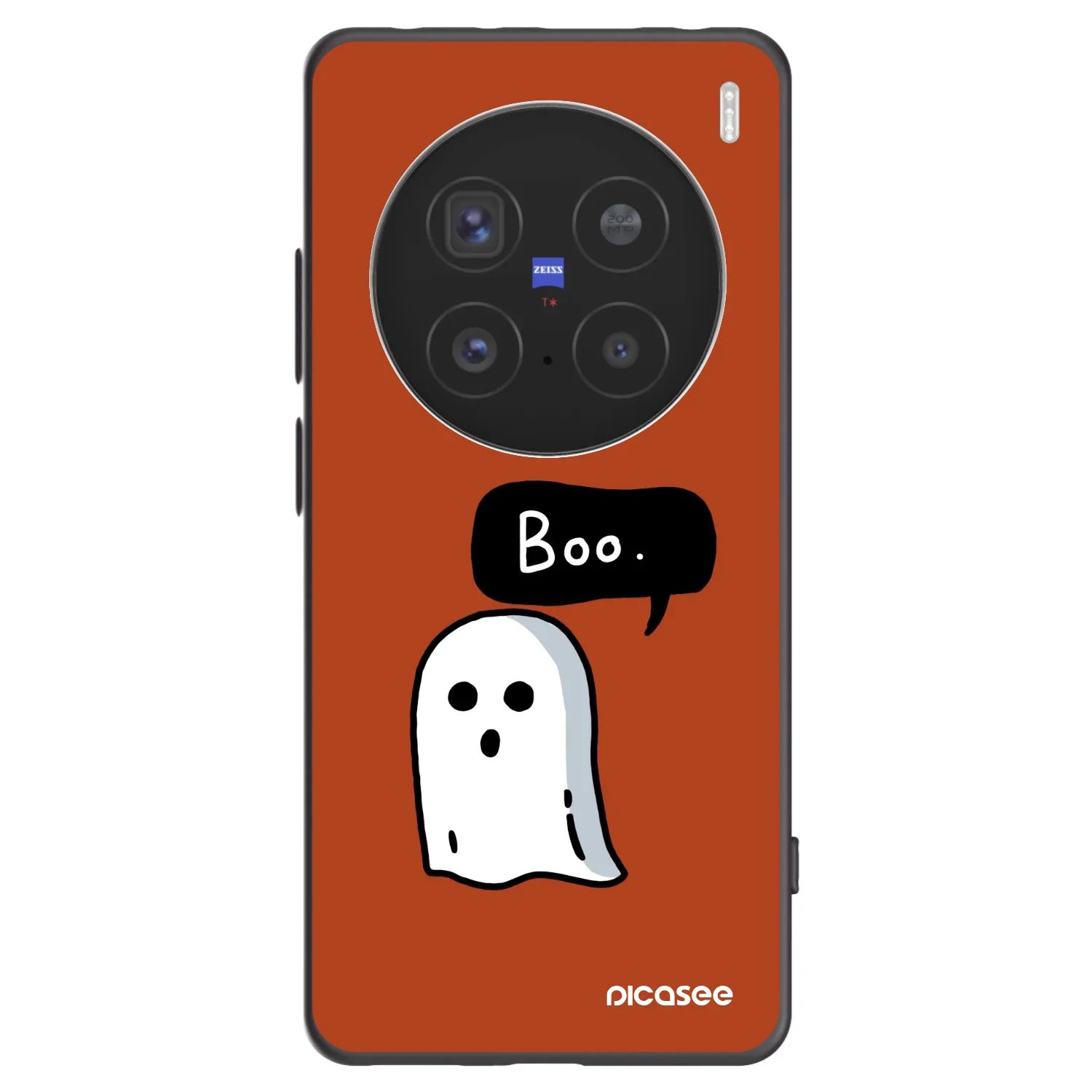 Picasee silikonowe czarne etui na Vivo X200 Pro - Boo