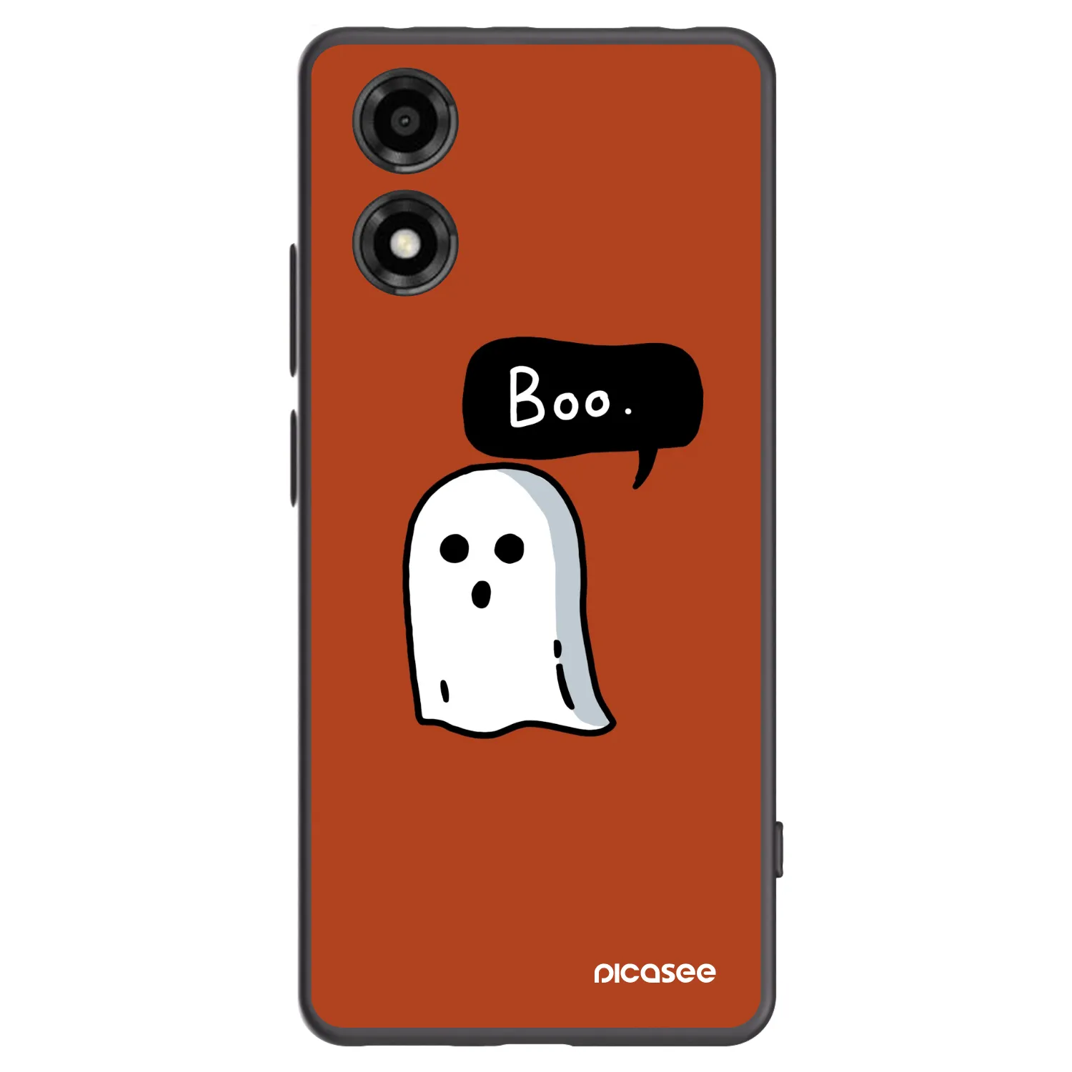 Picasee silikonowe czarne etui na Motorola Moto E14 - Boo