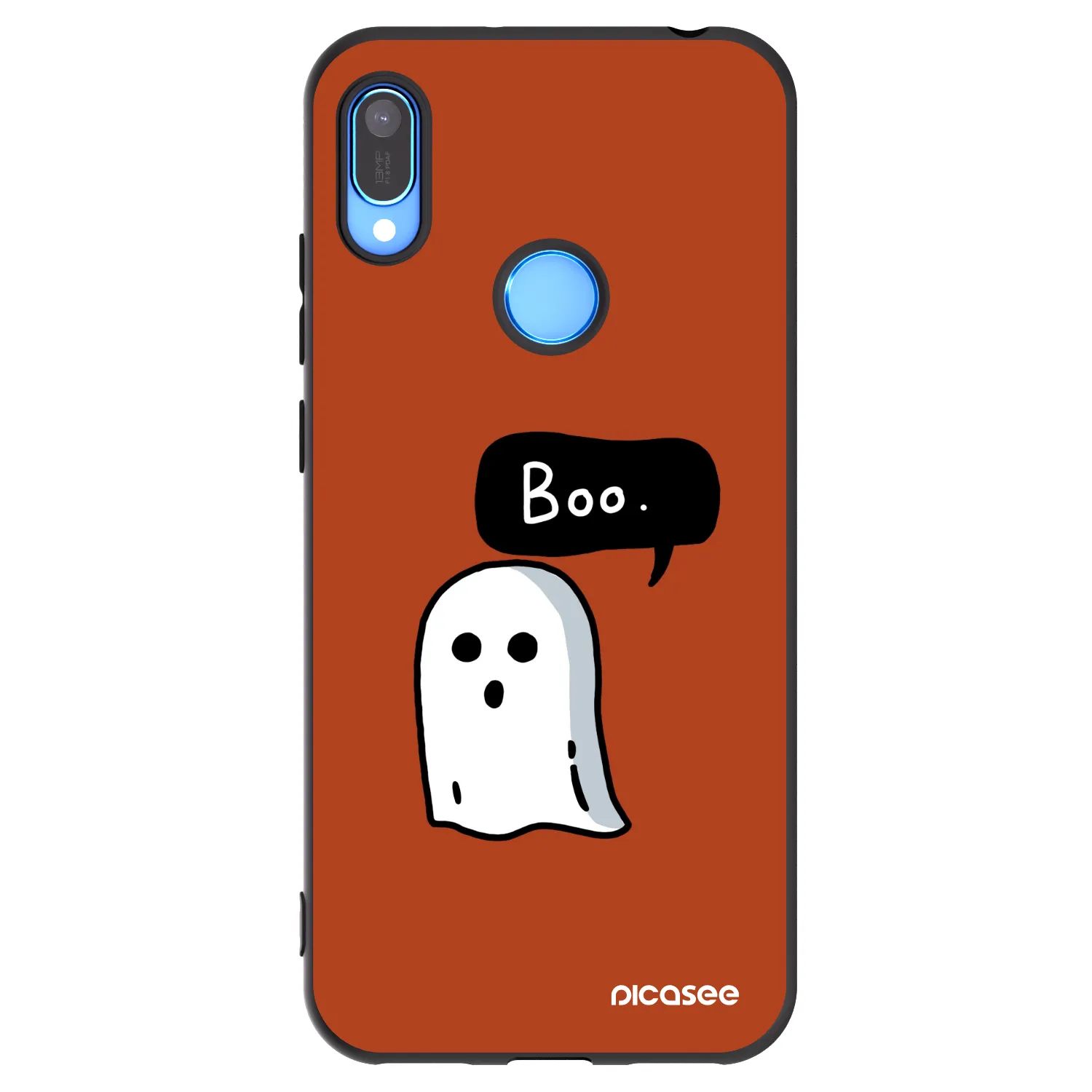 Picasee silikonowe czarne etui na Huawei Y6 2019 - Boo