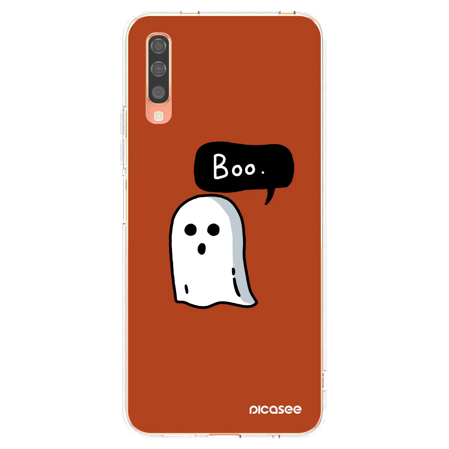 Picasee silikonowe przeźroczyste etui na Samsung Galaxy A70 A705F - Boo