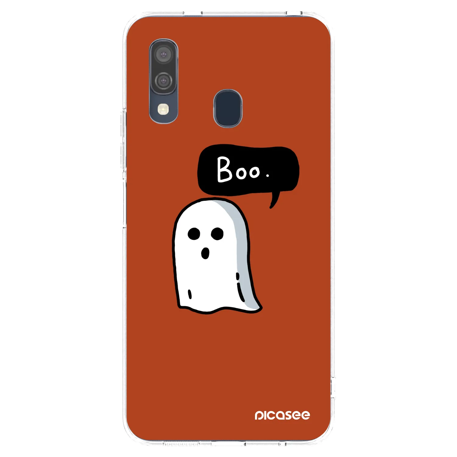 Picasee silikonowe przeźroczyste etui na Samsung Galaxy A40 A405F - Boo