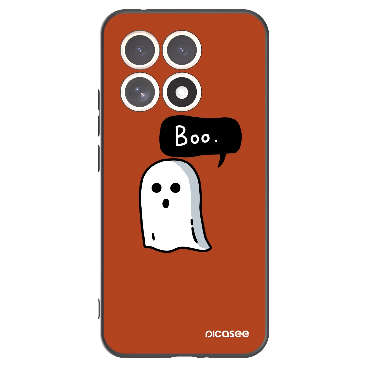 Picasee silikonowe czarne etui na Xiaomi 15T - Boo