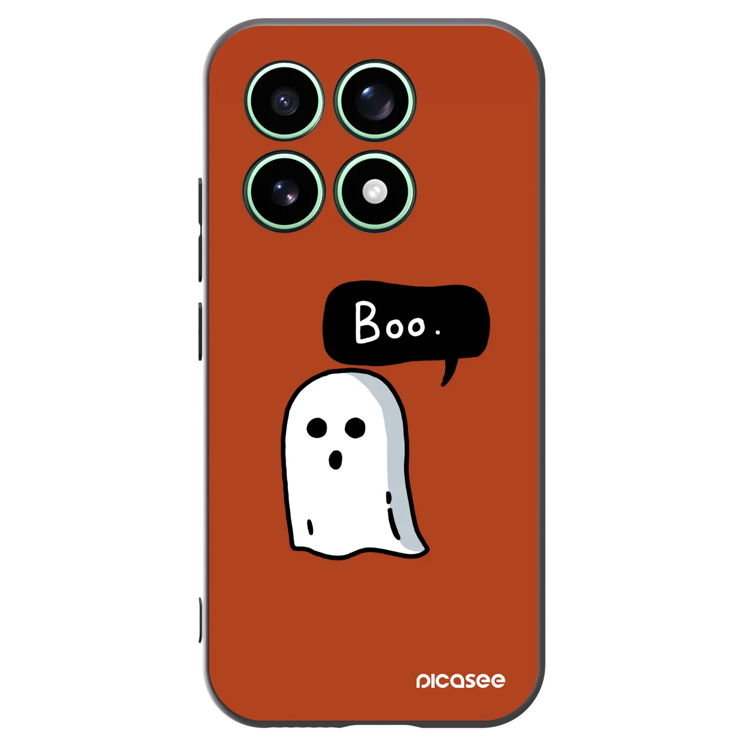 Picasee silikonowe czarne etui na Xiaomi 17 - Boo