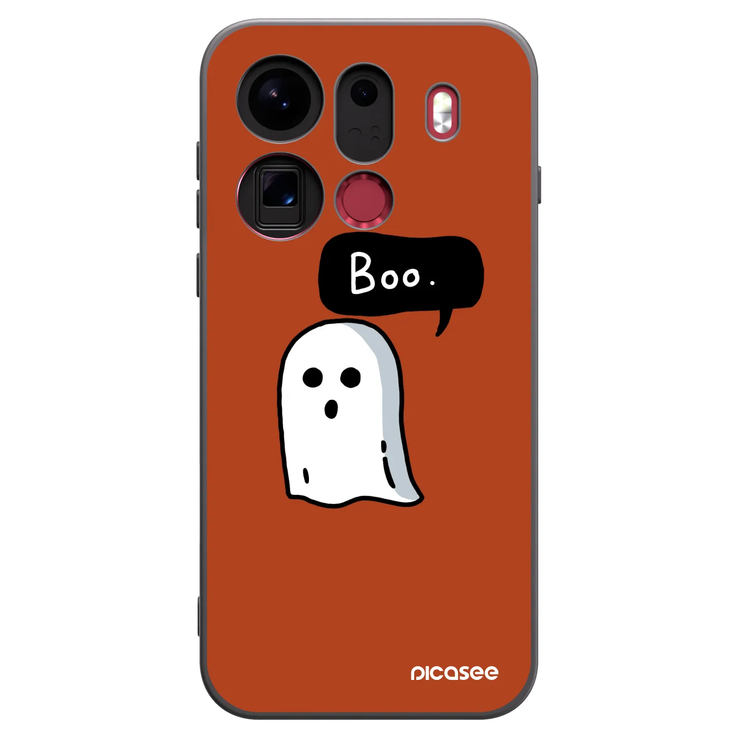 Picasee silikonowe czarne etui na OPPO Find X9 Pro - Boo