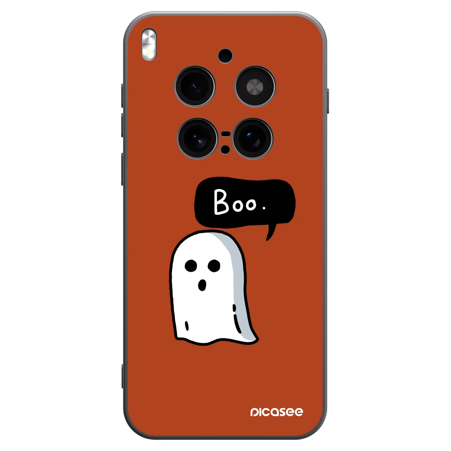 Picasee silikonowe czarne etui na Vivo X300 Pro - Boo