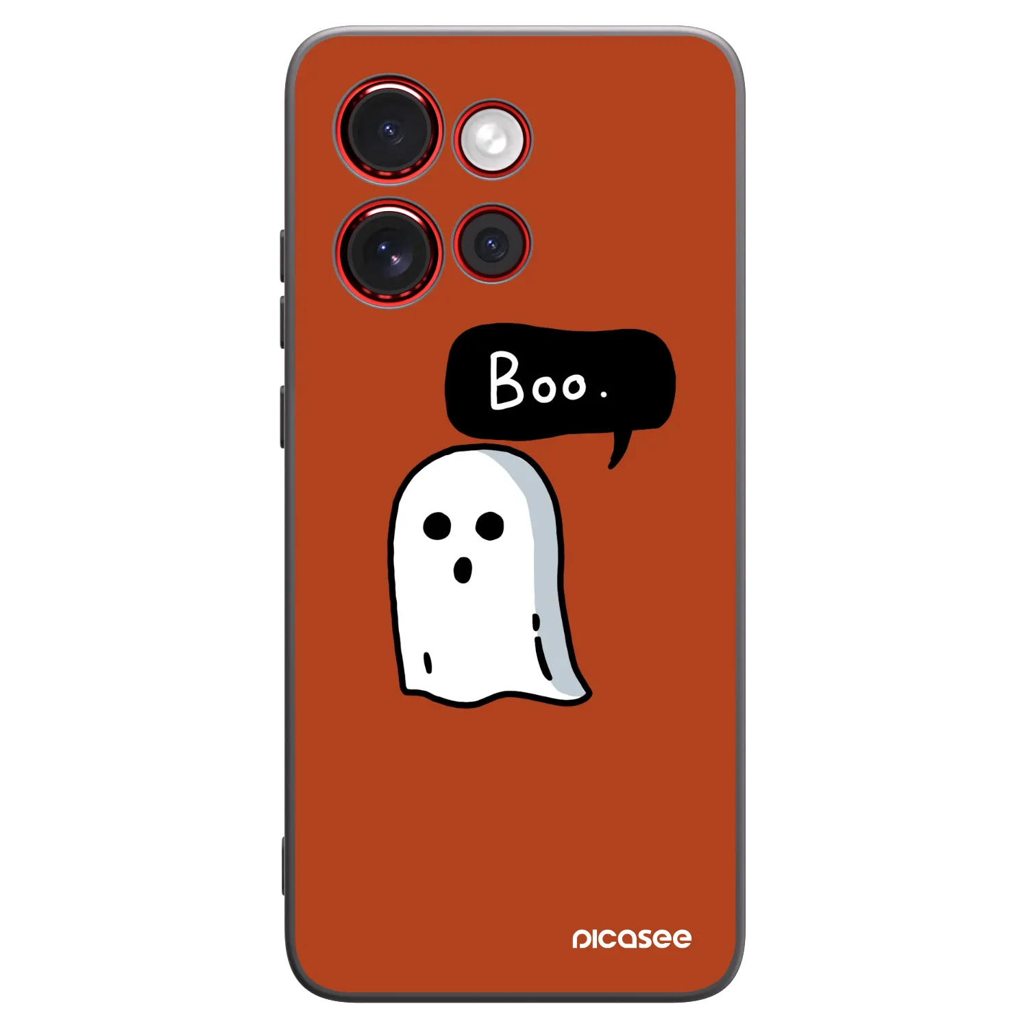 Picasee silikonowe czarne etui na Motorola Edge 60 Neo 5G - Boo