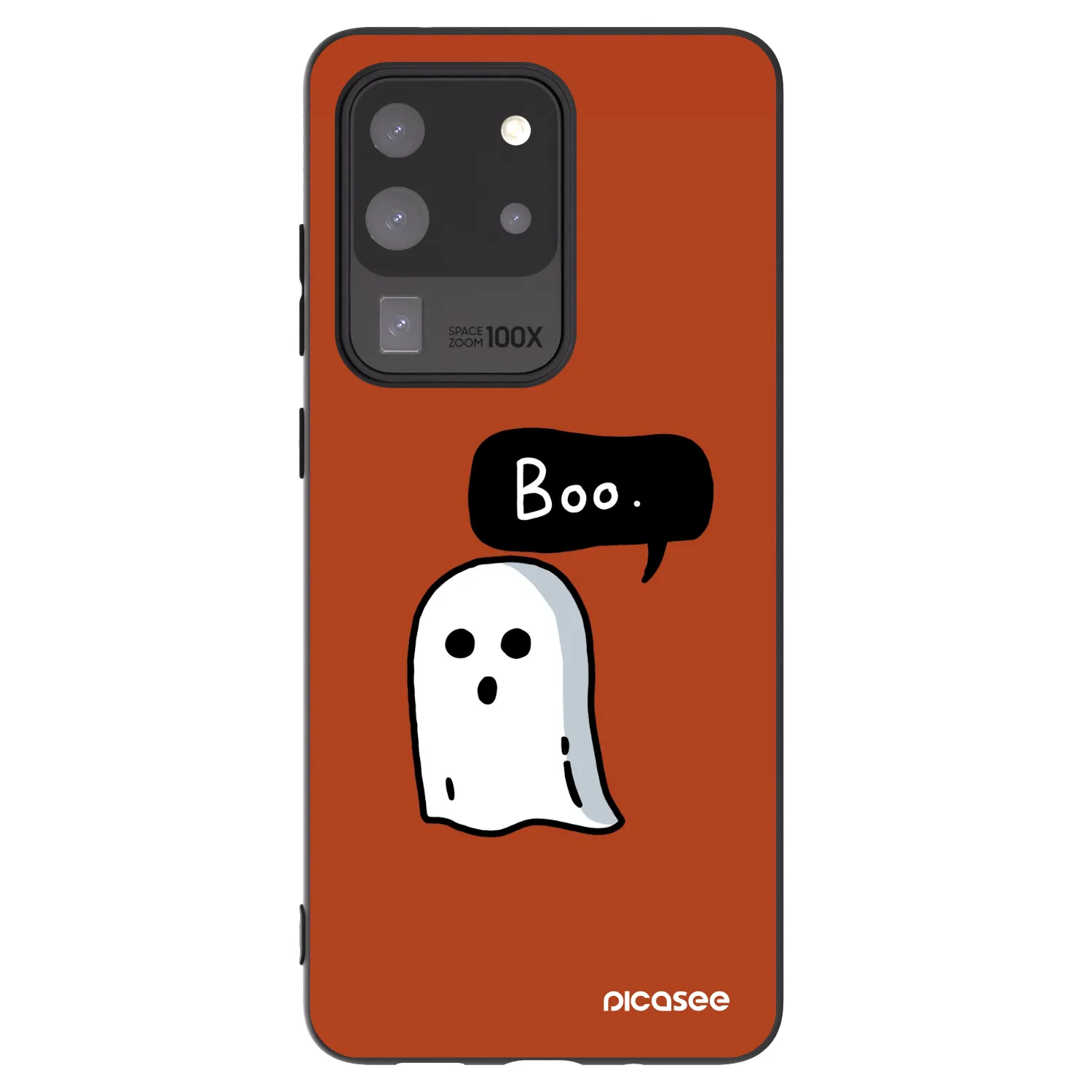 Picasee silikonowe czarne etui na Samsung Galaxy S20 Ultra 5G G988F - Boo