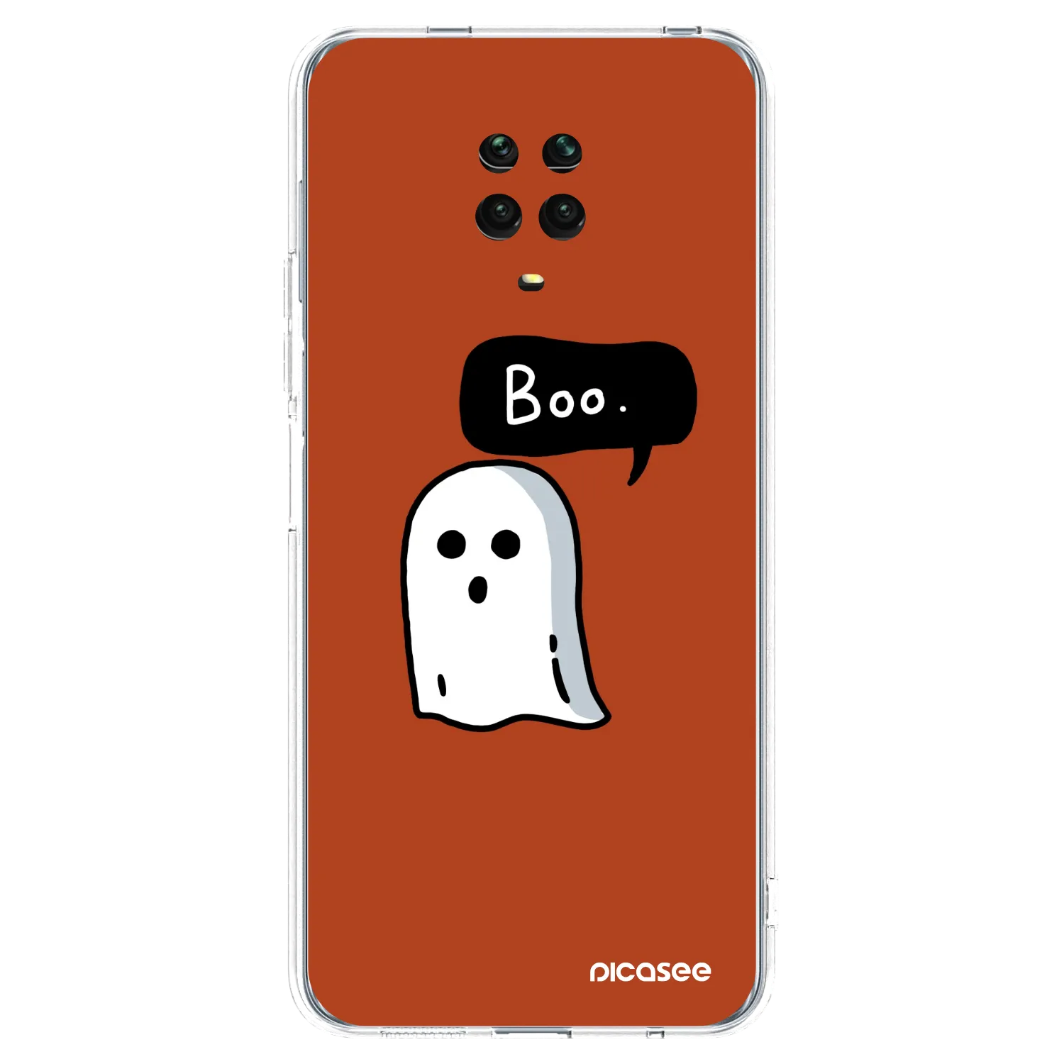 Picasee silikonowe przeźroczyste etui na Xiaomi Redmi Note 9 Pro - Boo