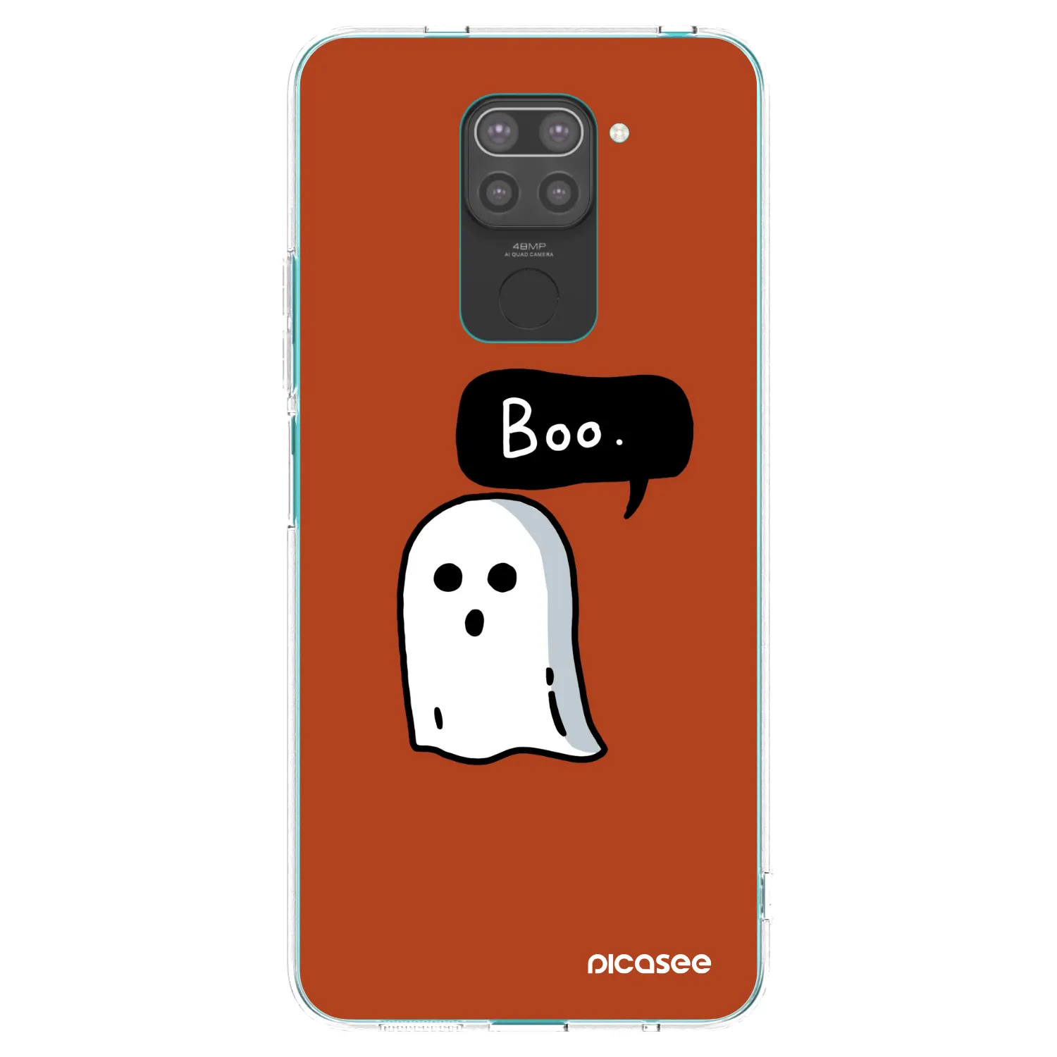 Picasee silikonowe czarne etui na Xiaomi Redmi Note 9 - Boo