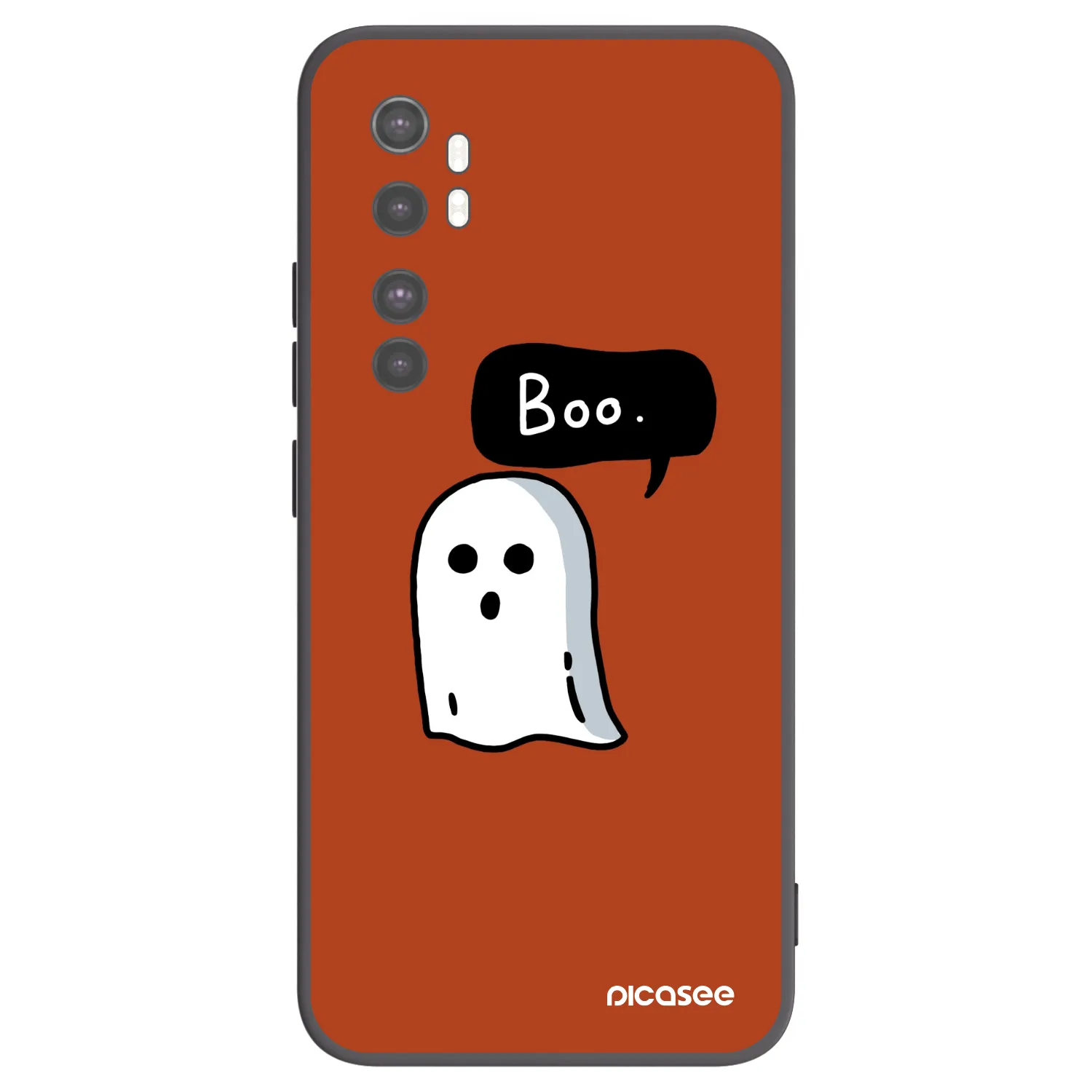 Picasee silikonowe czarne etui na Xiaomi Mi Note 10 Lite - Boo