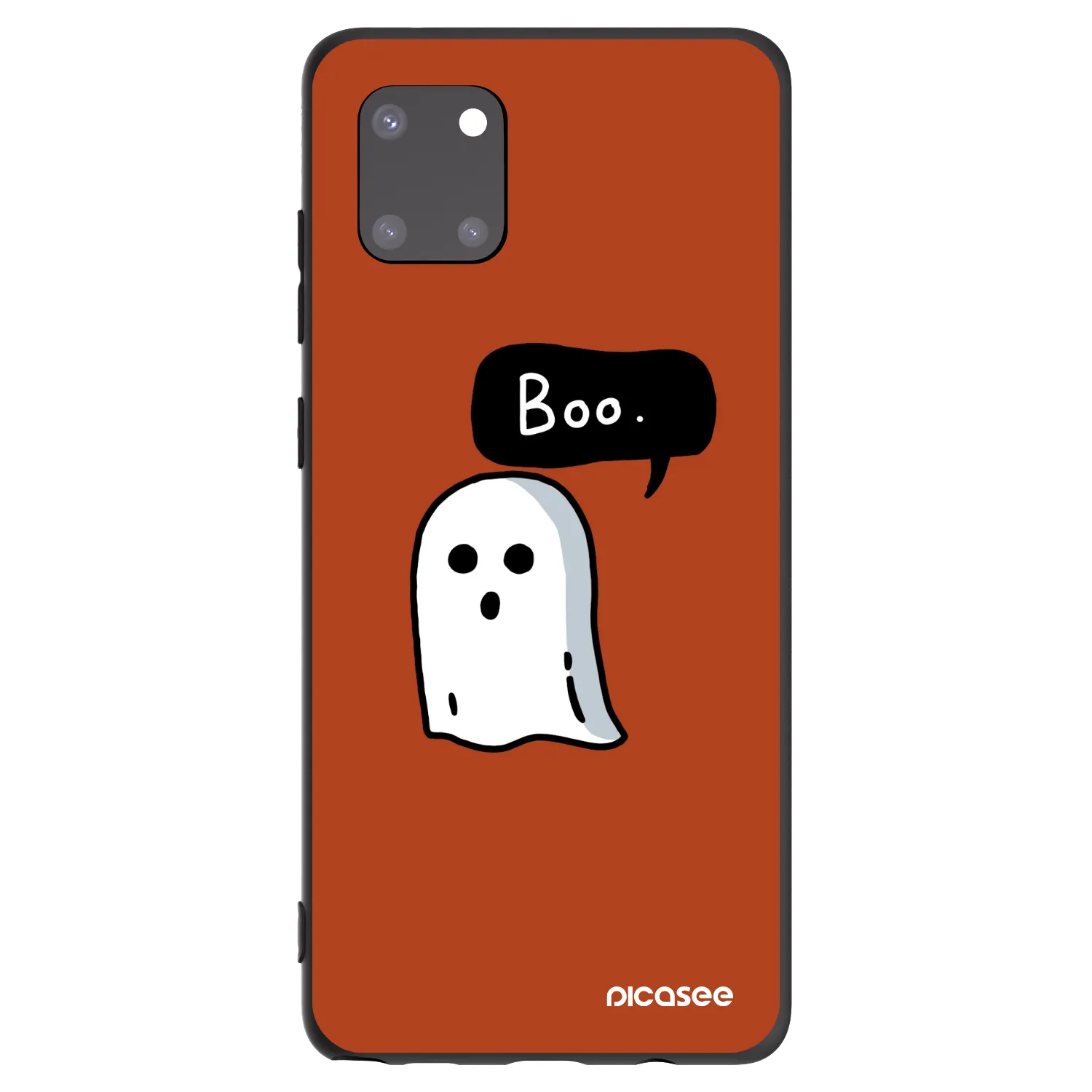 Picasee silikonowe czarne etui na Samsung Galaxy Note 10 Lite N770F - Boo
