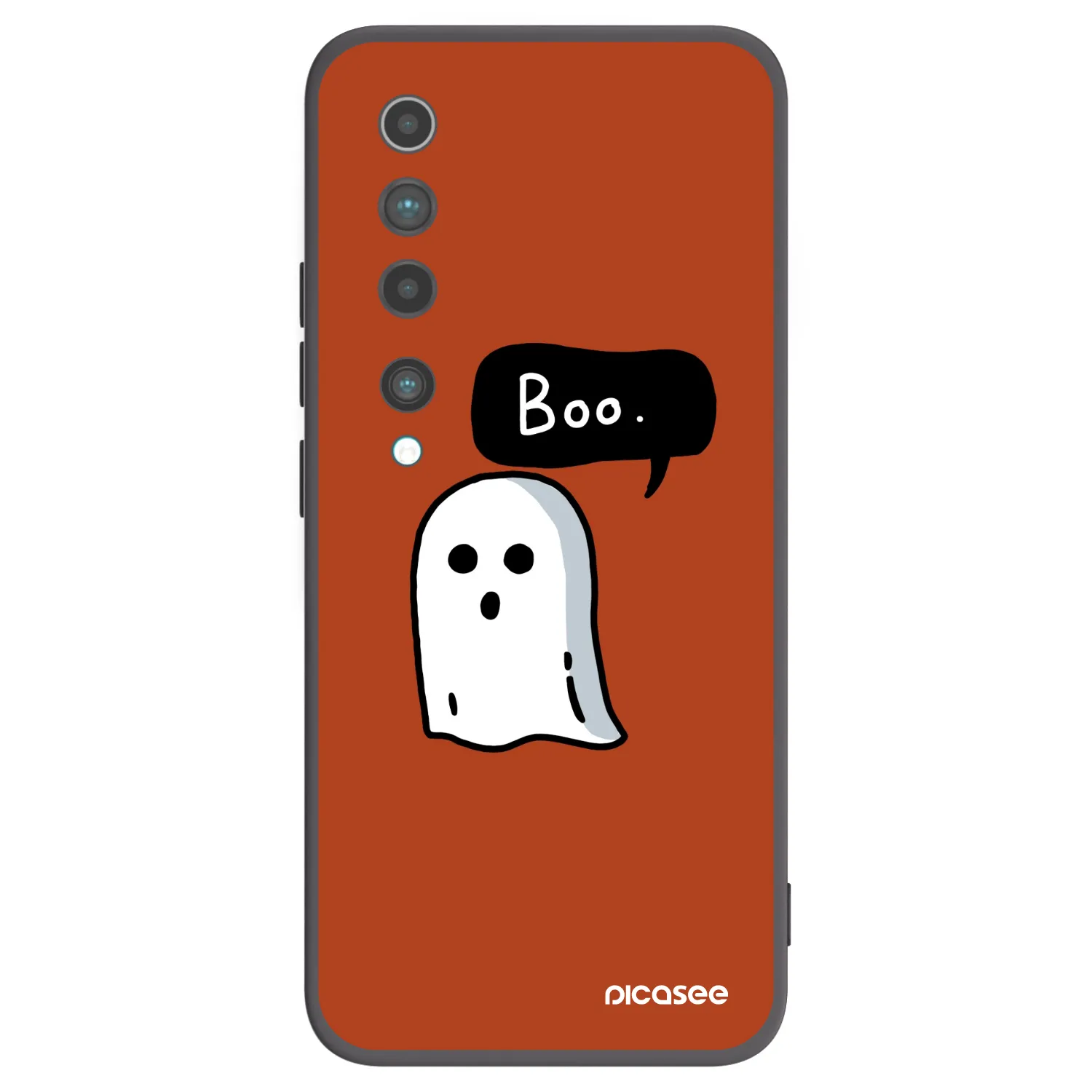 Picasee silikonowe czarne etui na Xiaomi Mi 10 - Boo
