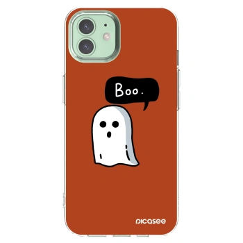 Picasee silikonowe przeźroczyste etui na Apple iPhone 12 - Boo