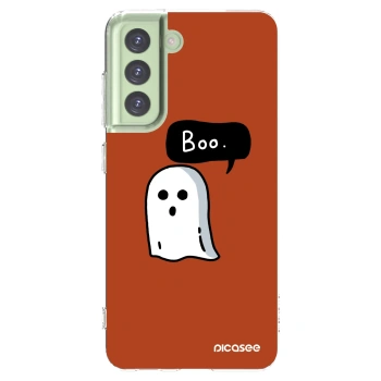 Picasee silikonowe przeźroczyste etui na Samsung Galaxy S21 FE 5G - Boo