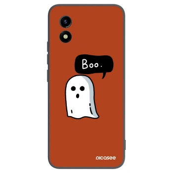 Picasee silikonowe czarne etui na Vivo Y01 - Boo