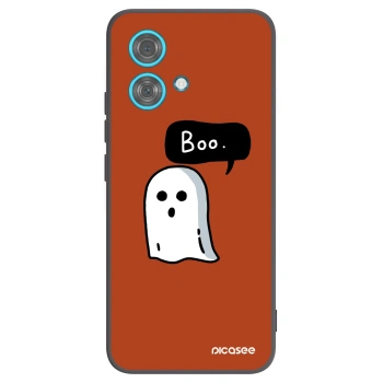 Picasee silikonowe czarne etui na Motorola Edge 40 Neo - Boo