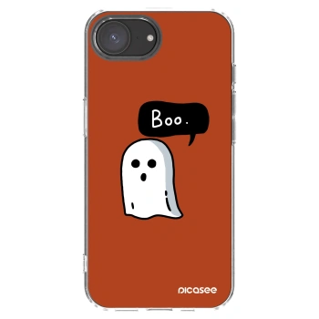 Picasee silikonowe przeźroczyste etui na Apple iPhone 16e - Boo