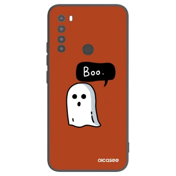 Picasee silikonowe czarne etui na Xiaomi Redmi Note 8 - Boo