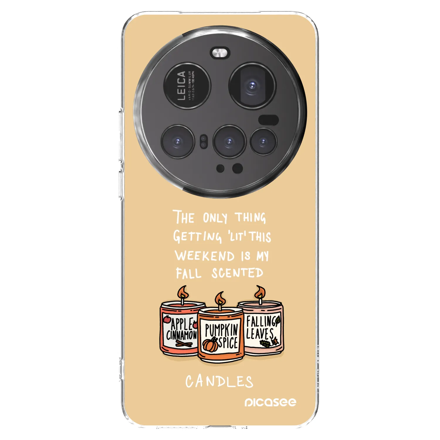 Picasee silikonowe przeźroczyste etui na Xiaomi 15 Ultra - Candles