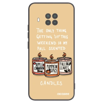 Picasee silikonowe czarne etui na Xiaomi Mi 10T Lite - Candles