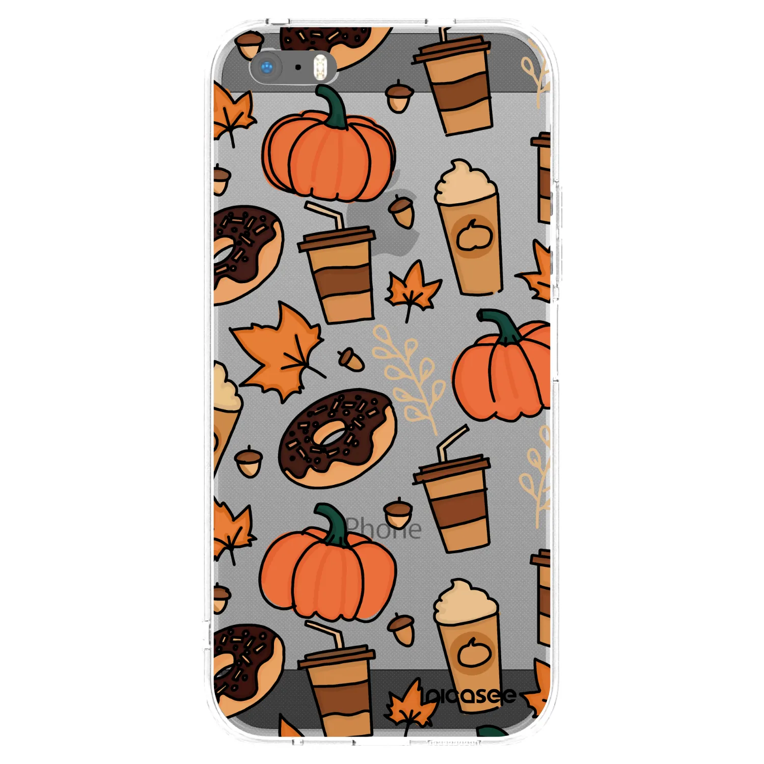 Picasee silikonowe przeźroczyste etui na Apple iPhone 5/5S/SE - Fallovers