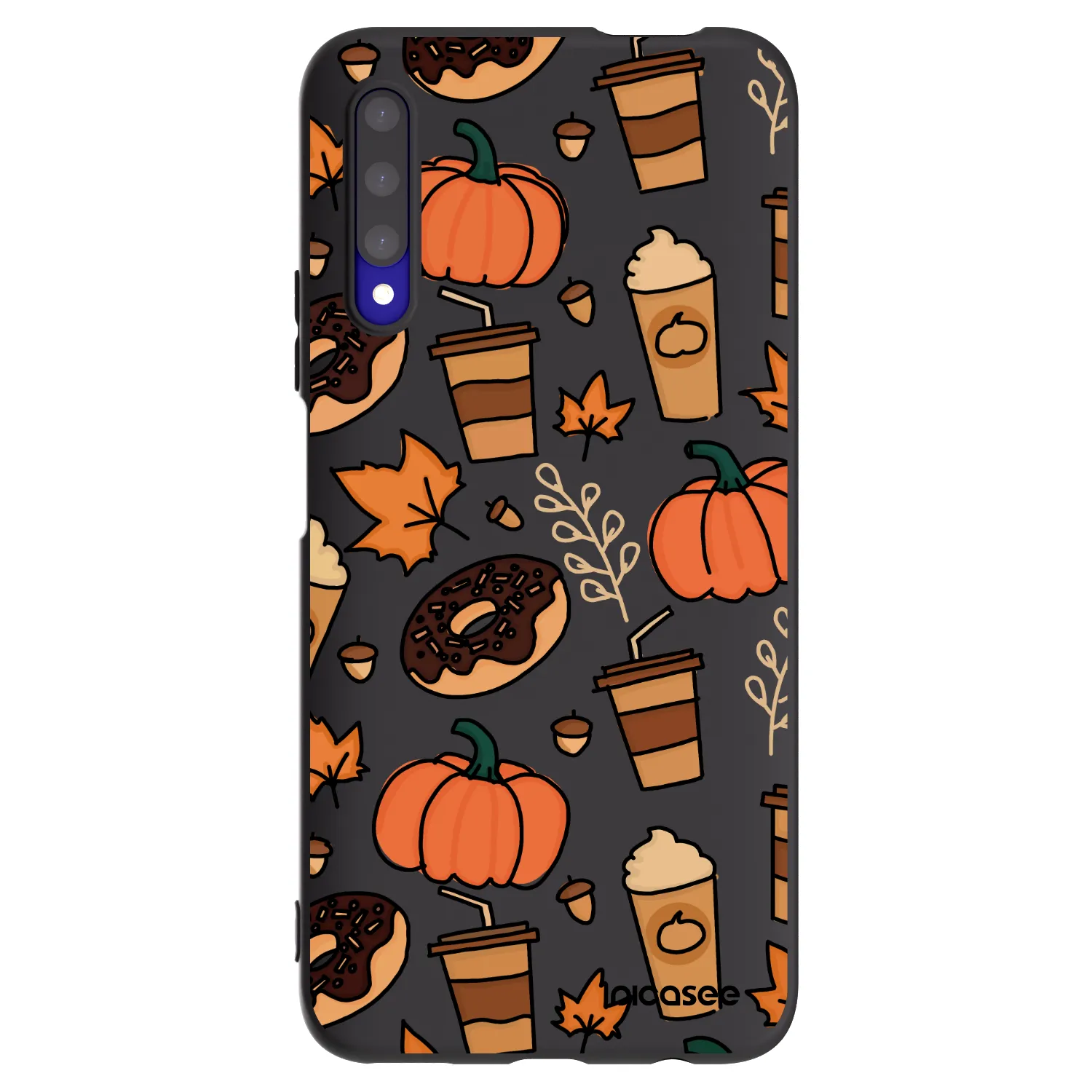 Picasee silikonowe czarne etui na Honor 9X Pro - Fallovers