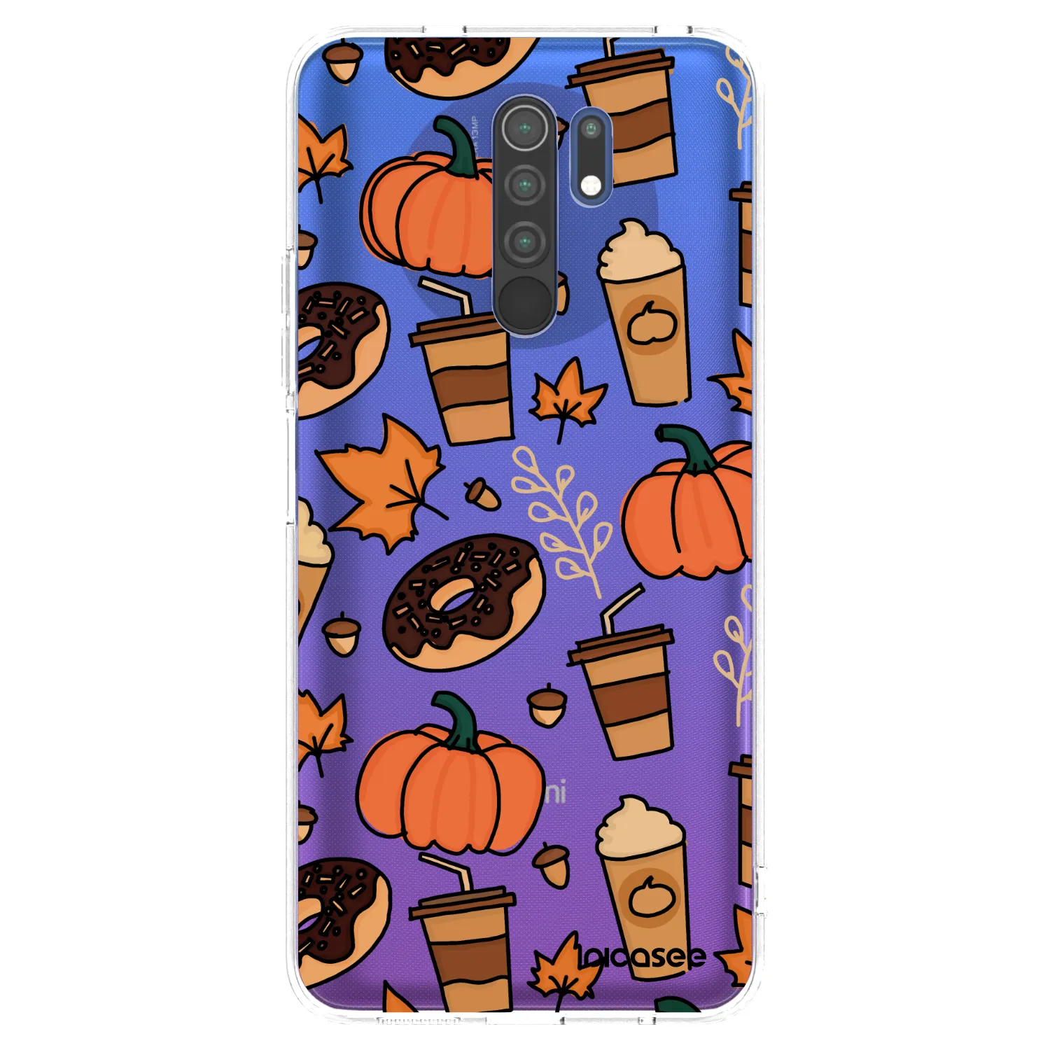 Picasee silikonowe przeźroczyste etui na Xiaomi Redmi 9 - Fallovers