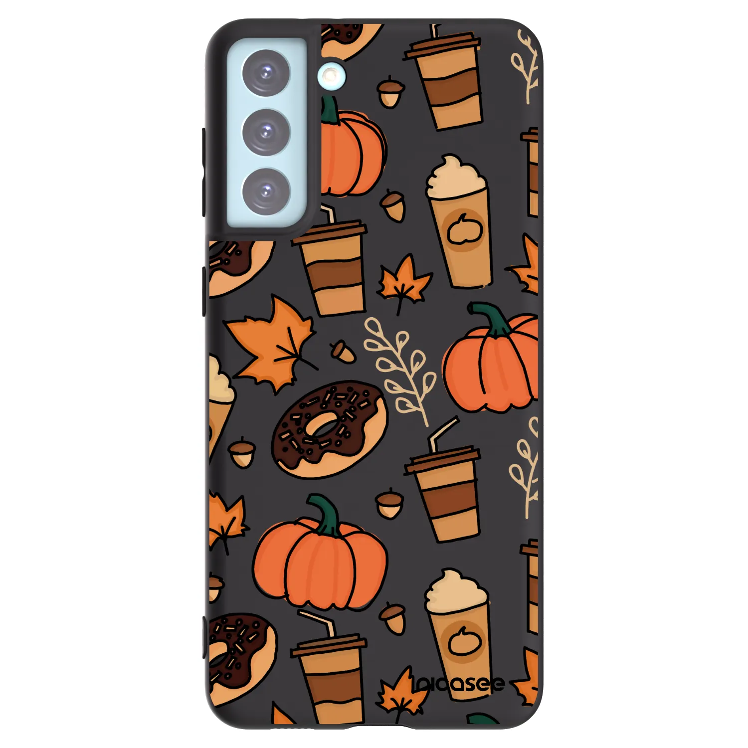 Picasee silikonowe czarne etui na Samsung Galaxy S21+ 5G G996F - Fallovers