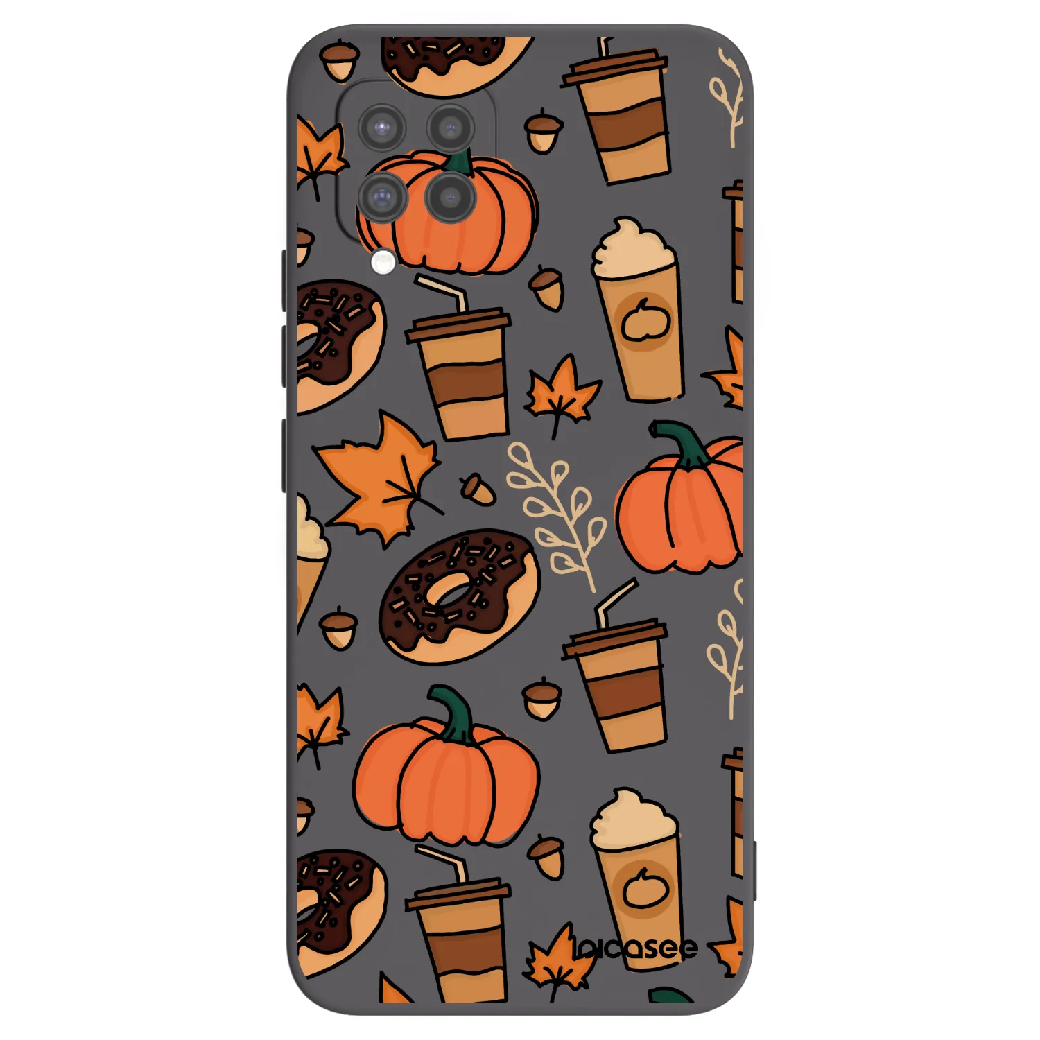 Picasee silikonowe czarne etui na Samsung Galaxy A42 A426B - Fallovers