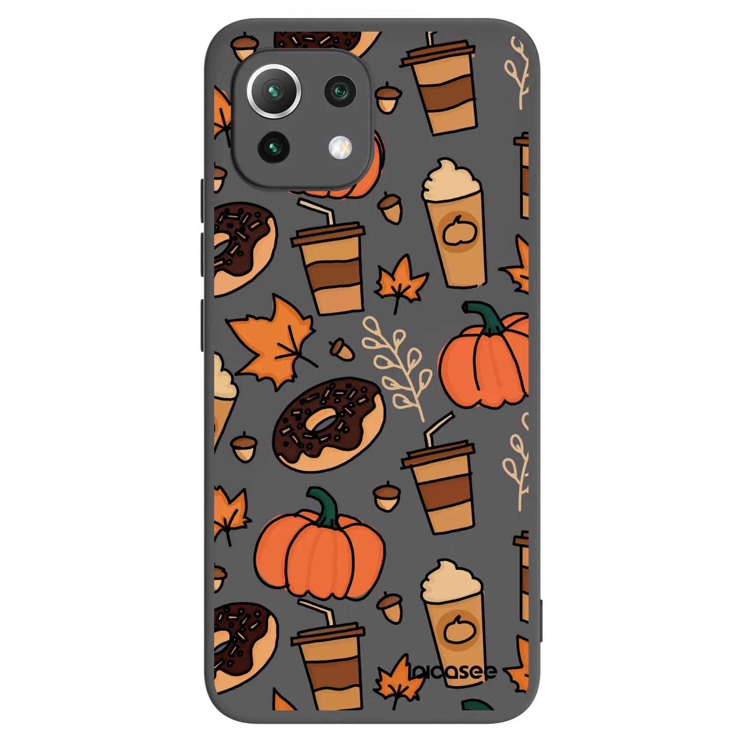 Picasee silikonowe czarne etui na Xiaomi Mi 11 Lite - Fallovers