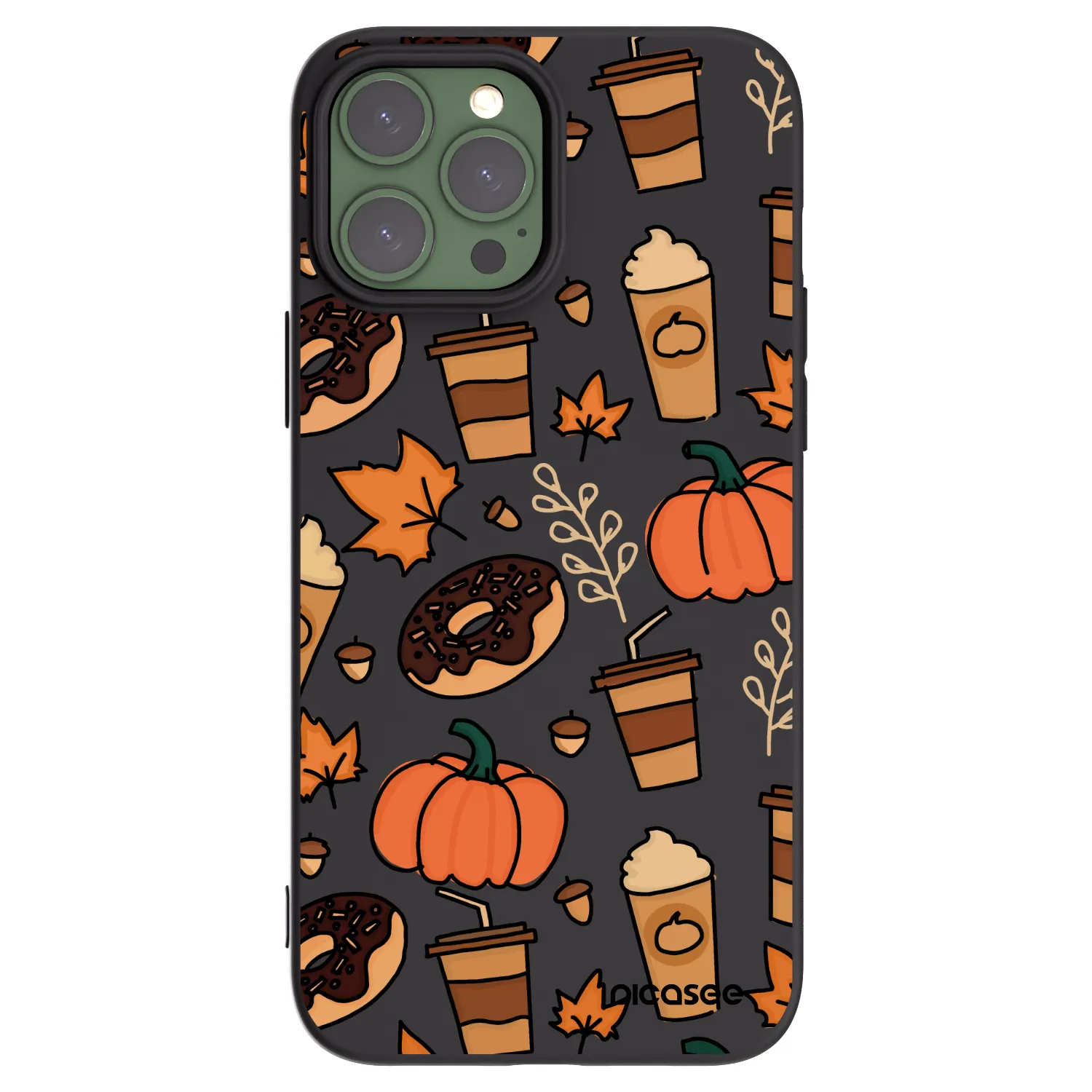 Picasee silikonowe czarne etui na Apple iPhone 13 Pro Max - Fallovers